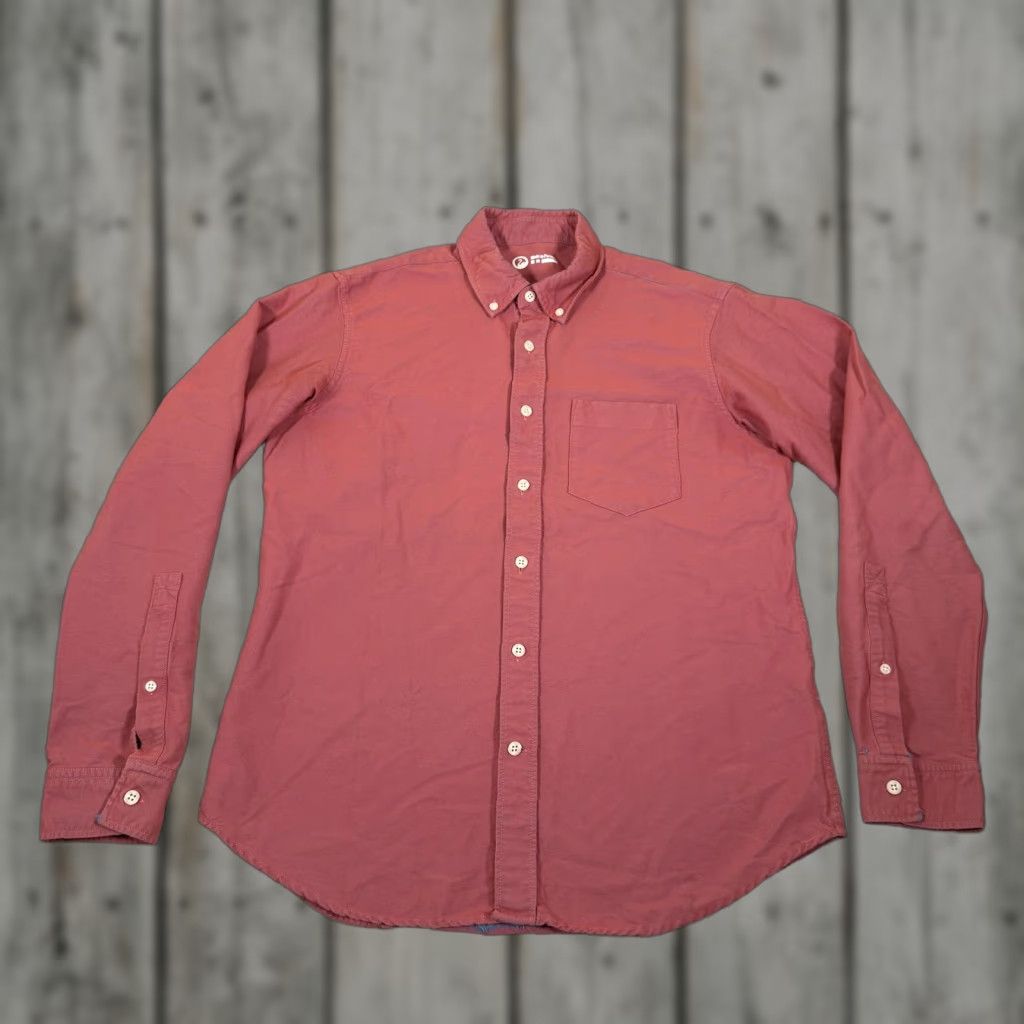 Outlier Outlier Shirt Mens M Red Chambray Long Sleeve Button-Up Slim Casual Shirt Size US M / EU 48-50 / 2 - 1 Thumbnail