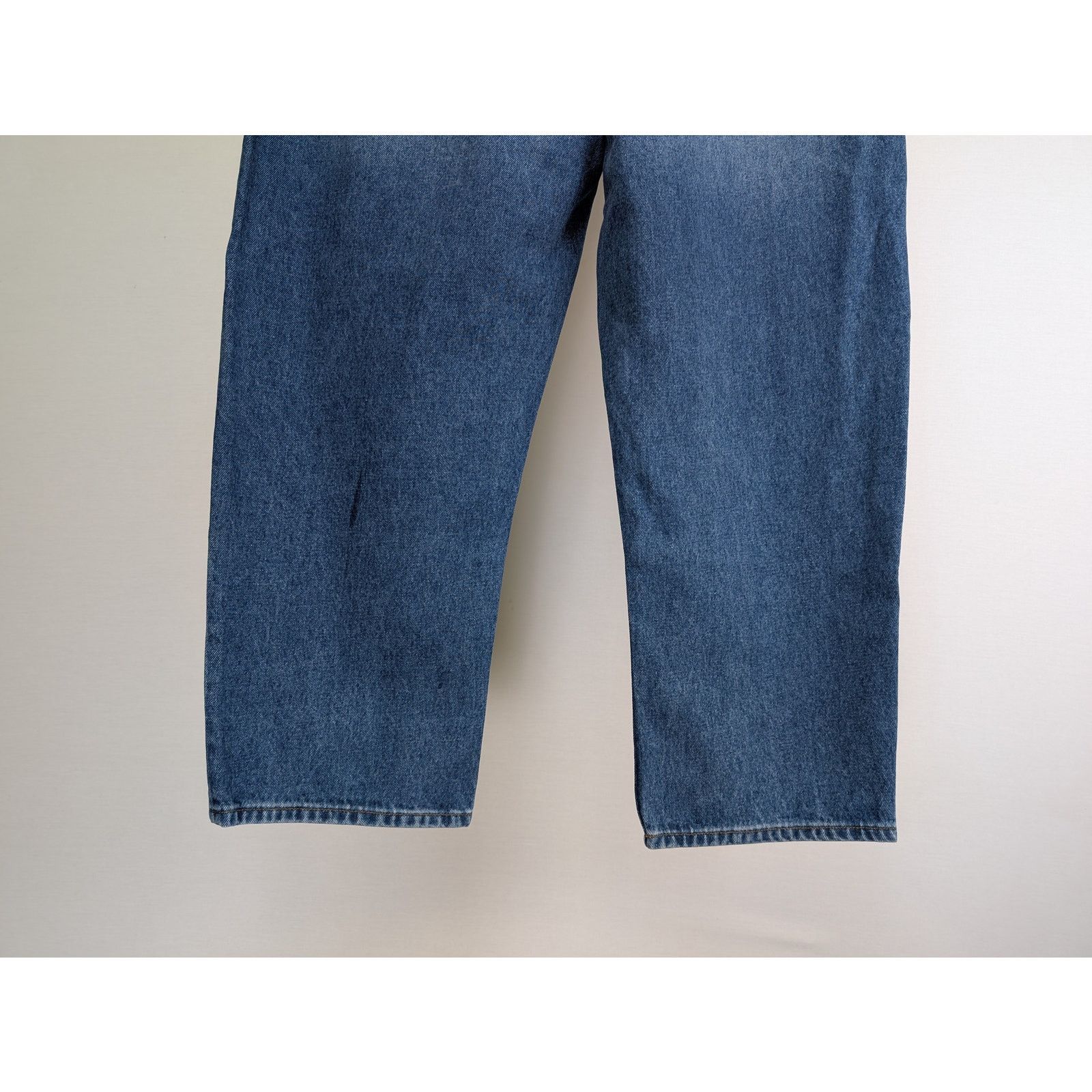 Studio Nicholson o1rshd1 Cropped Curved Leg Denim Jean in Wash Indigo Size US 34 / EU 50 - 9 Thumbnail