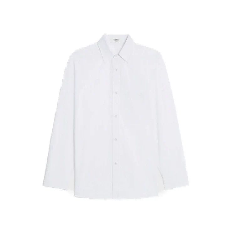 Celine o1w1db10925 2C21B354X Tommy Shirt in White Size M / US 6-8 / IT 42-44 - 1 Thumbnail