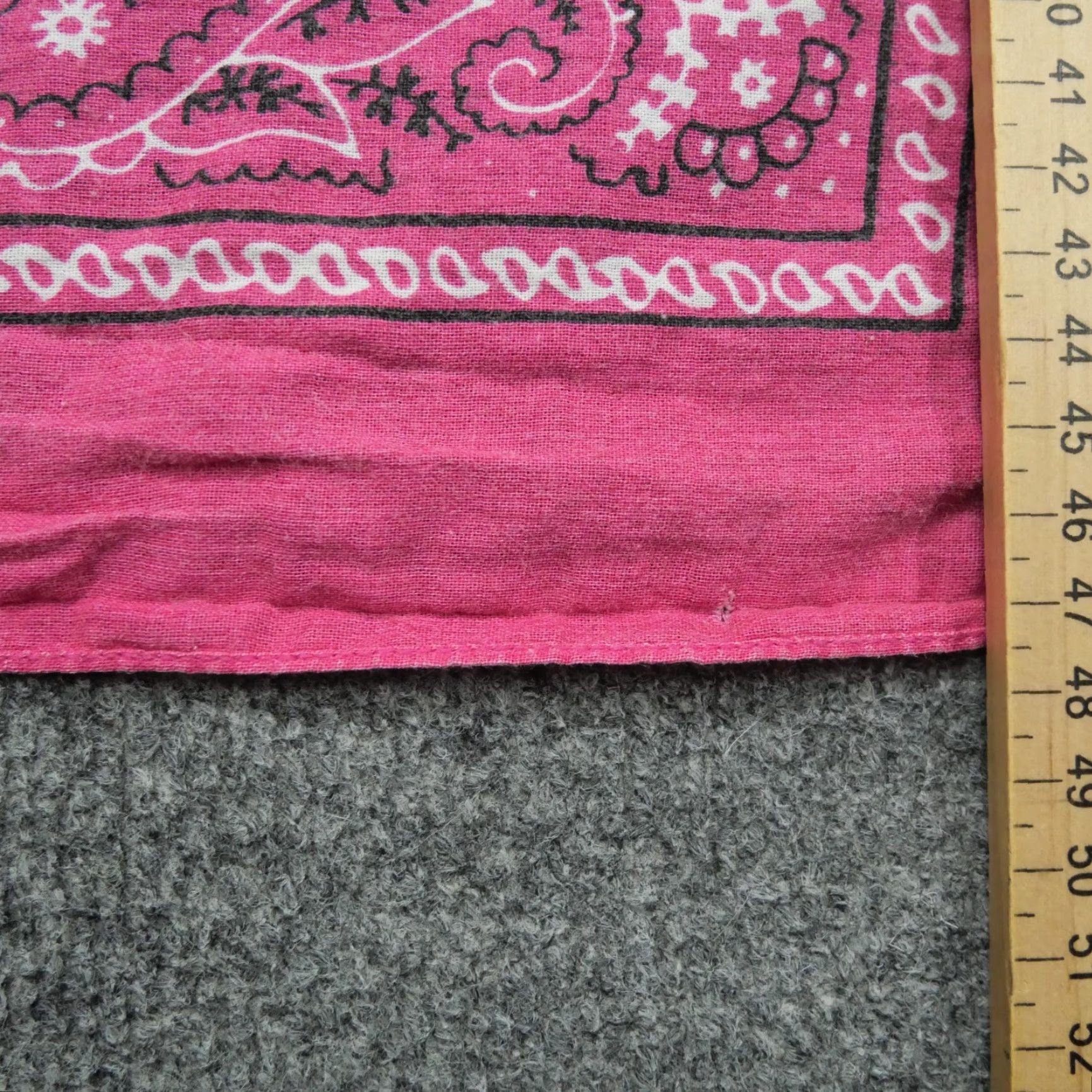 Vintage VINTAGE Paris Bandana Pink Paisley Handkerchief Men One Size Cotton Paisley Patterned Bandana Pink Vintage Paris Size ONE SIZE - 5 Thumbnail