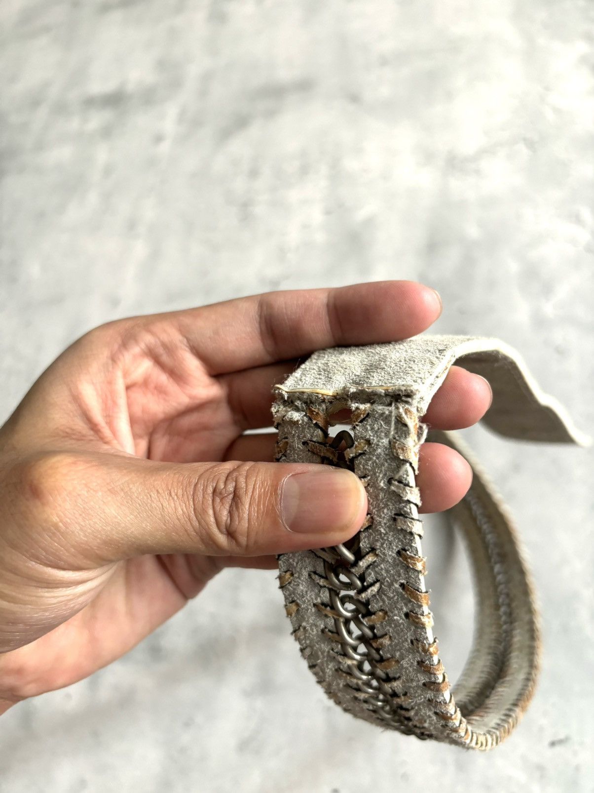 If Six Was Nine Leather Good Design Chain Belt 🐦 Size ONE SIZE - 15 Thumbnail