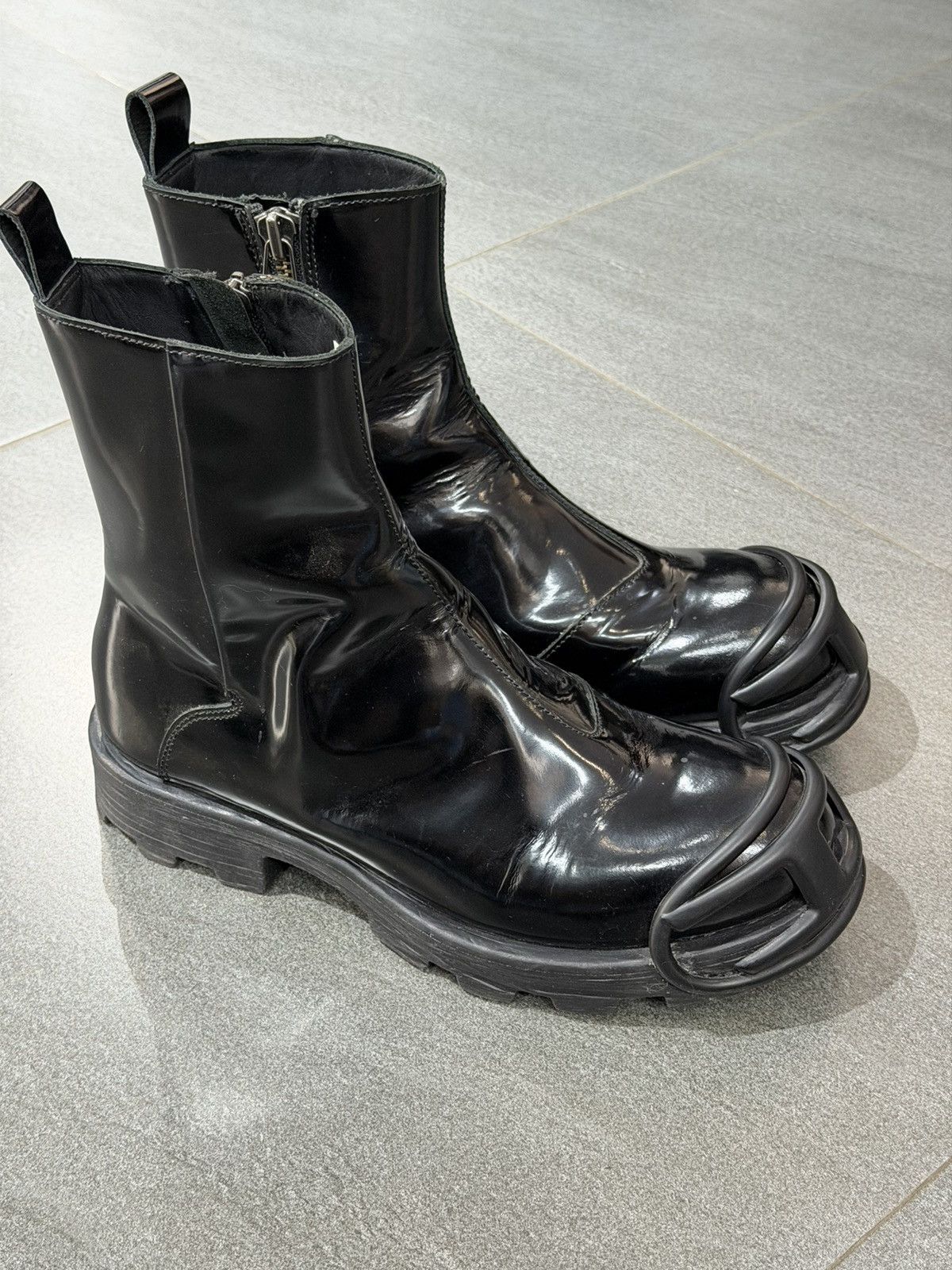 Diesel Diesel Black D Hammer Bt Zip D Boots Size US 11 / EU 44 - 1 Thumbnail