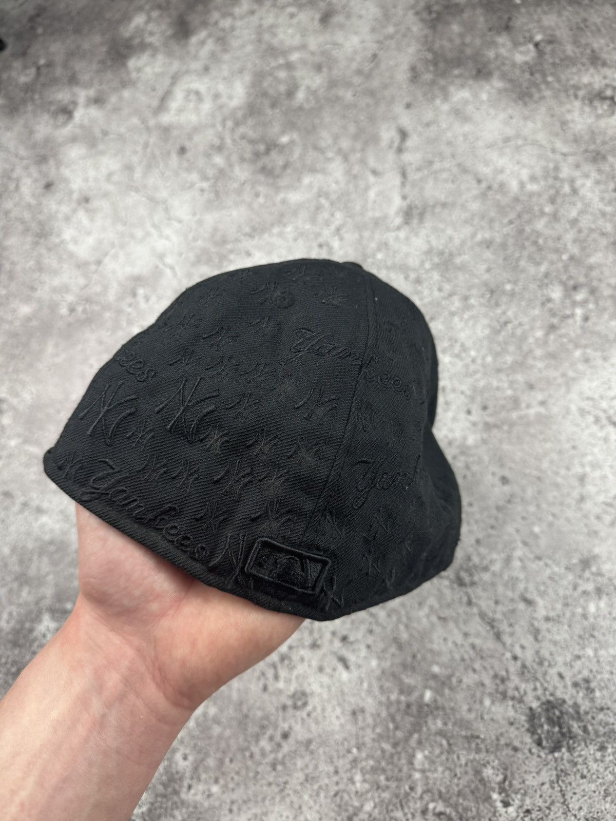New York Yankees New Era NYC Yankees Black Monogram Vintage Cap Rap sk8 Size ONE SIZE - 4 Thumbnail