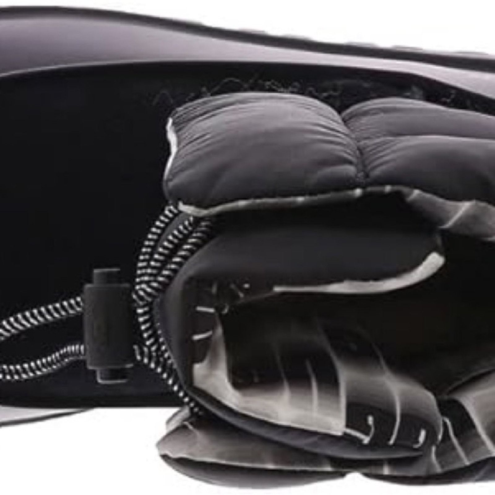 UGG Black Winter Rain Boots with Slip-On Design