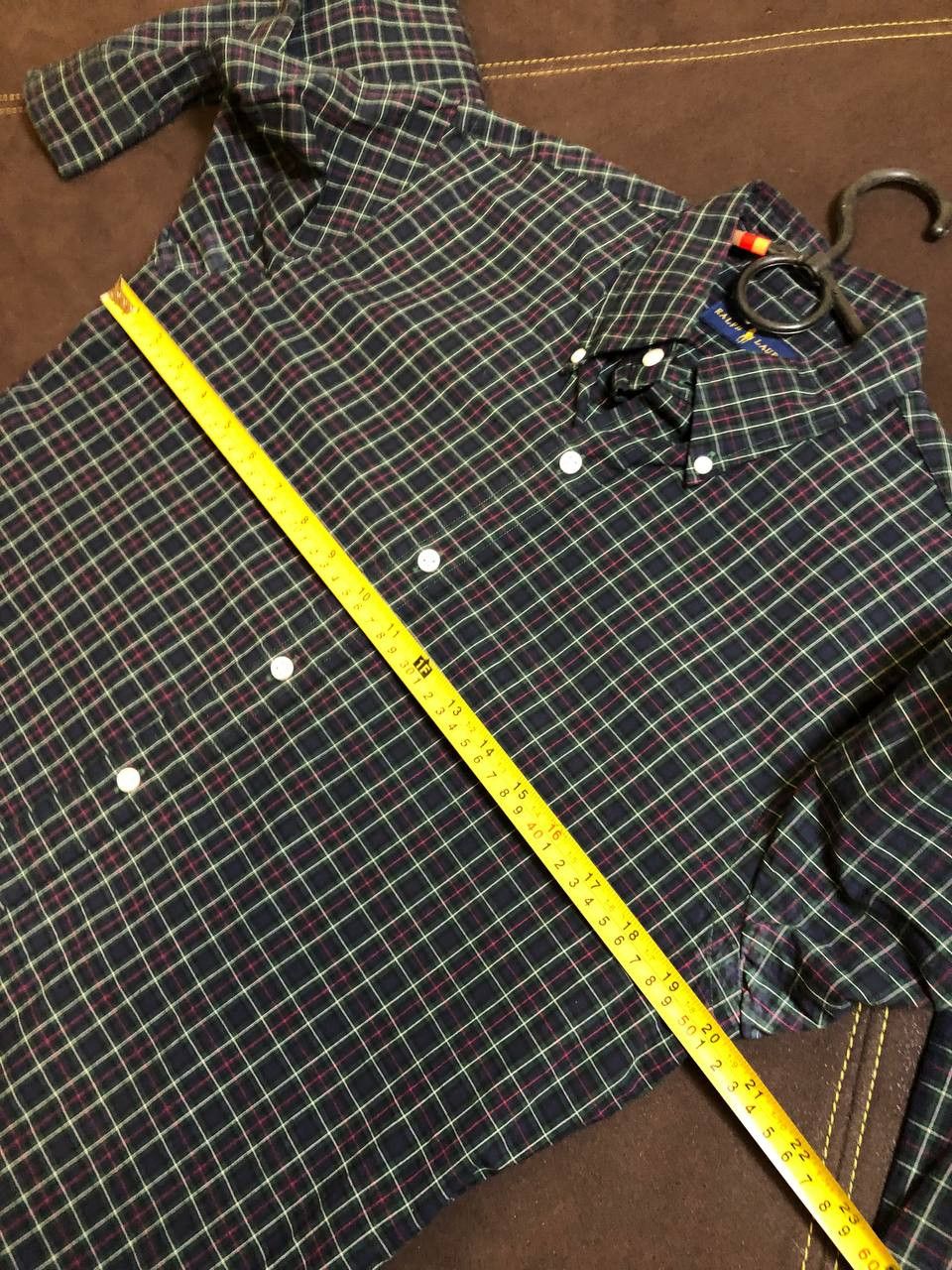 Polo Ralph Lauren Polo Ralph Lauren Custom Fit Twill Checked Shirt Size US L / EU 52-54 / 3 - 10 Thumbnail