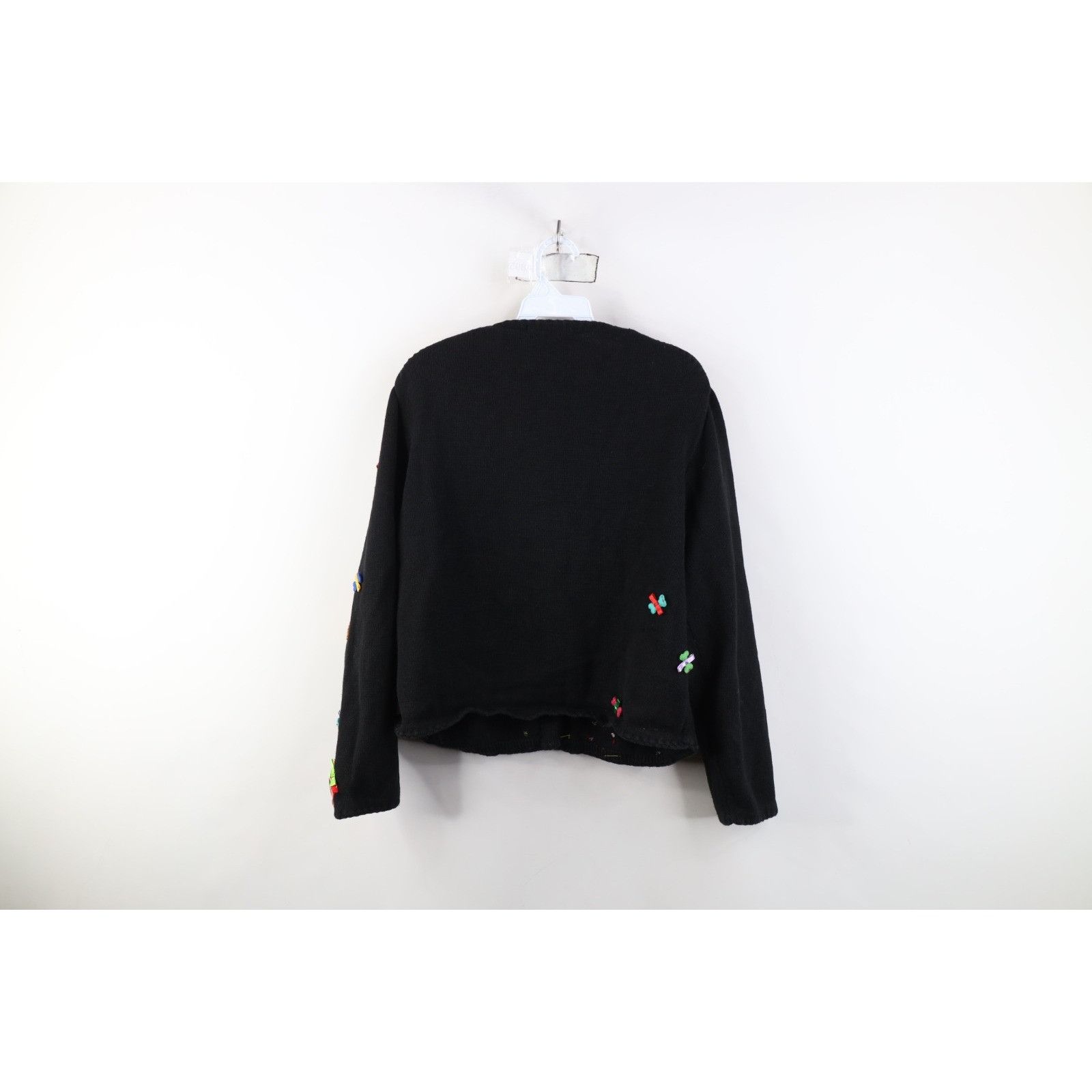 Vintage Vintage Y2K Michael Simon Christmas Dog Cardigan Sweater Size L / US 10 / IT 46 - 19 Thumbnail