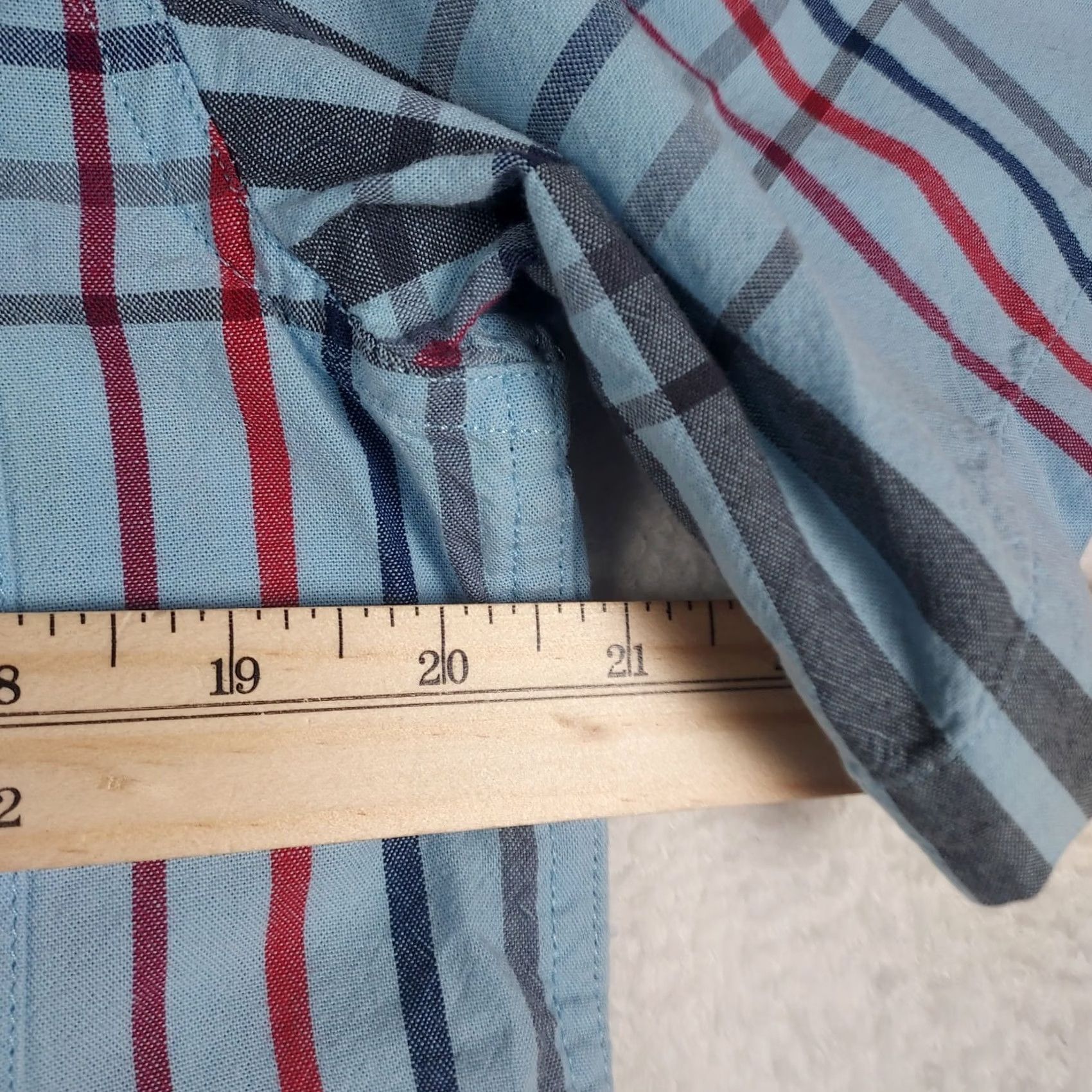 Carhartt VINTAGE Carhartt Shirt Mens Small Blue Plaid Short Sleeve Button Front 100% Cotton Relaxed Fit Pocketed Button-Down Collar Size US S / EU 44-46 / 1 - 6 Thumbnail