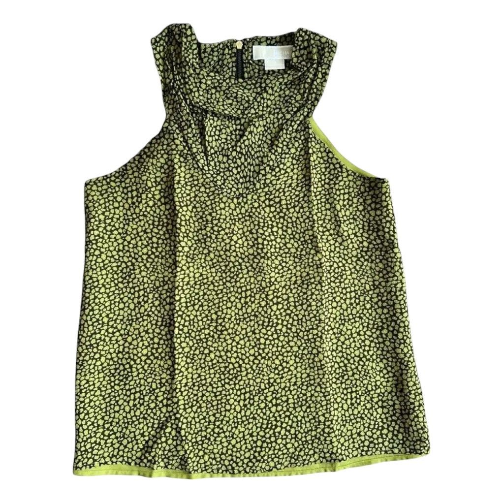 Michael Kors Michael Kors Green Printed Sleeveless Top, US2 Size XS / US 0-2 / IT 36-38 - 1 Thumbnail