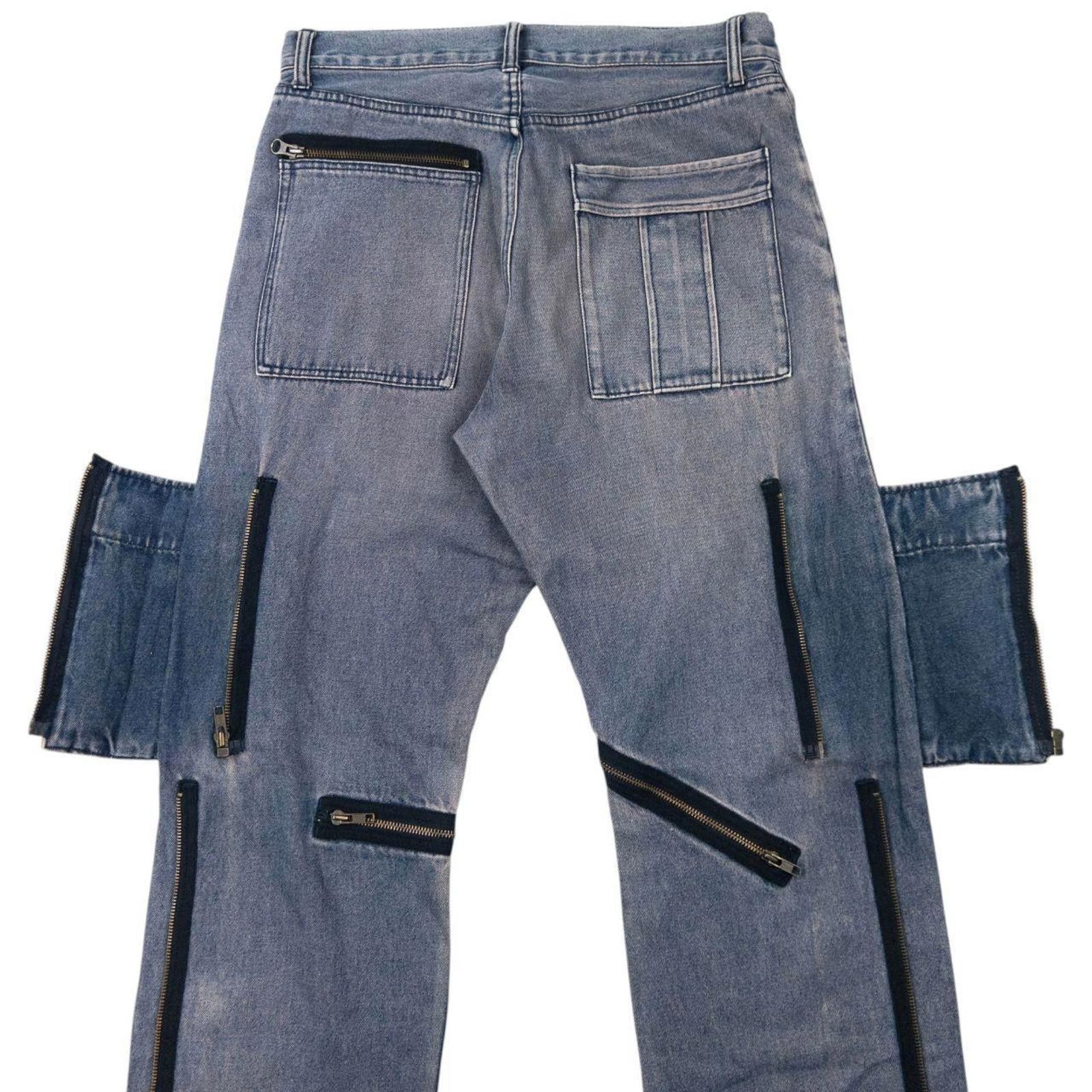 Other Vintage 2000s PPFM Convertible Zip Denim Jeans Size W32 Size US 34 / EU 50 - 6 Thumbnail