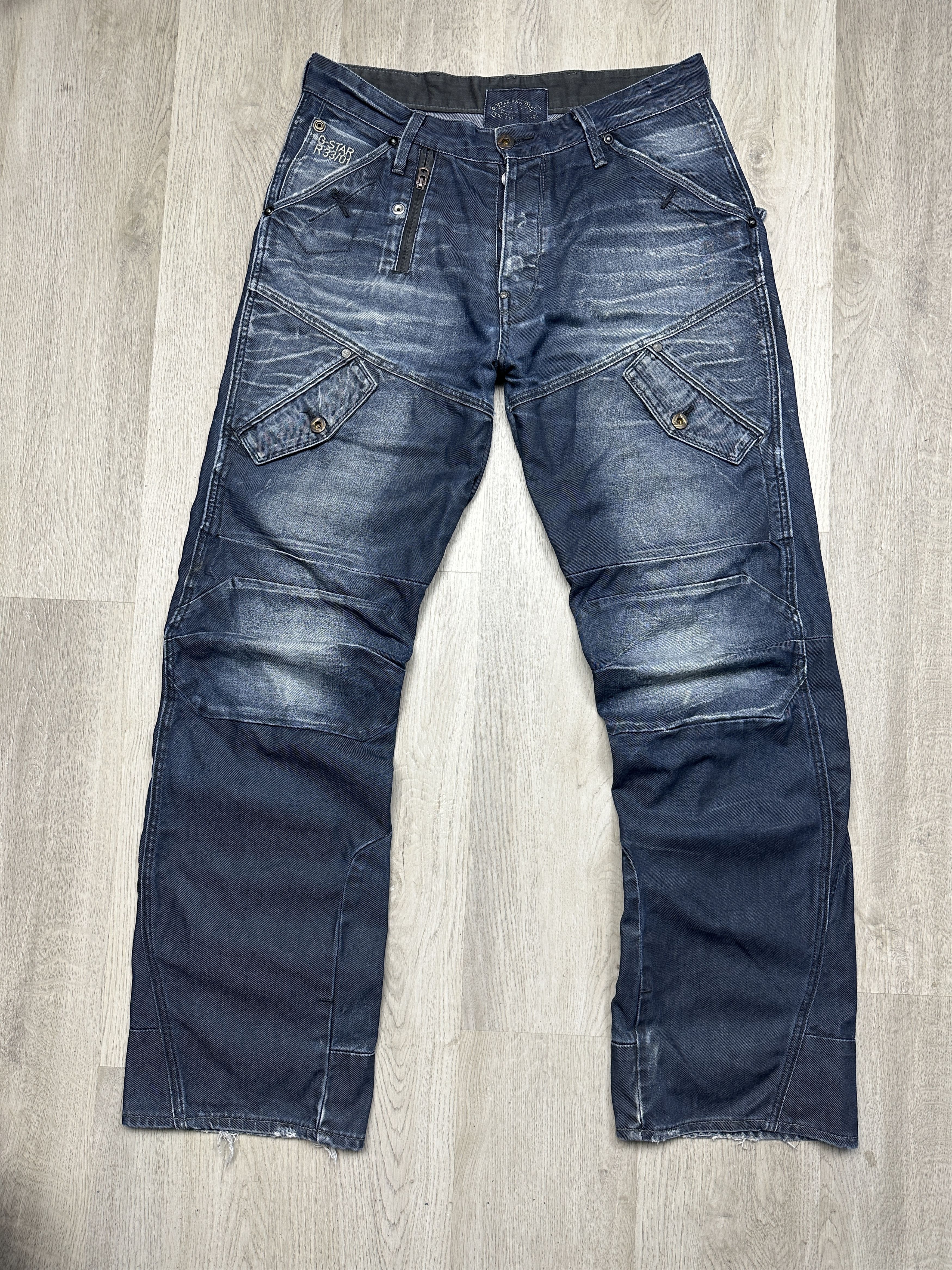 G-Star G Star Raw Scuba 5620 Loose Denim Double Knee Pants Jeans Size US 33 - 1 Thumbnail