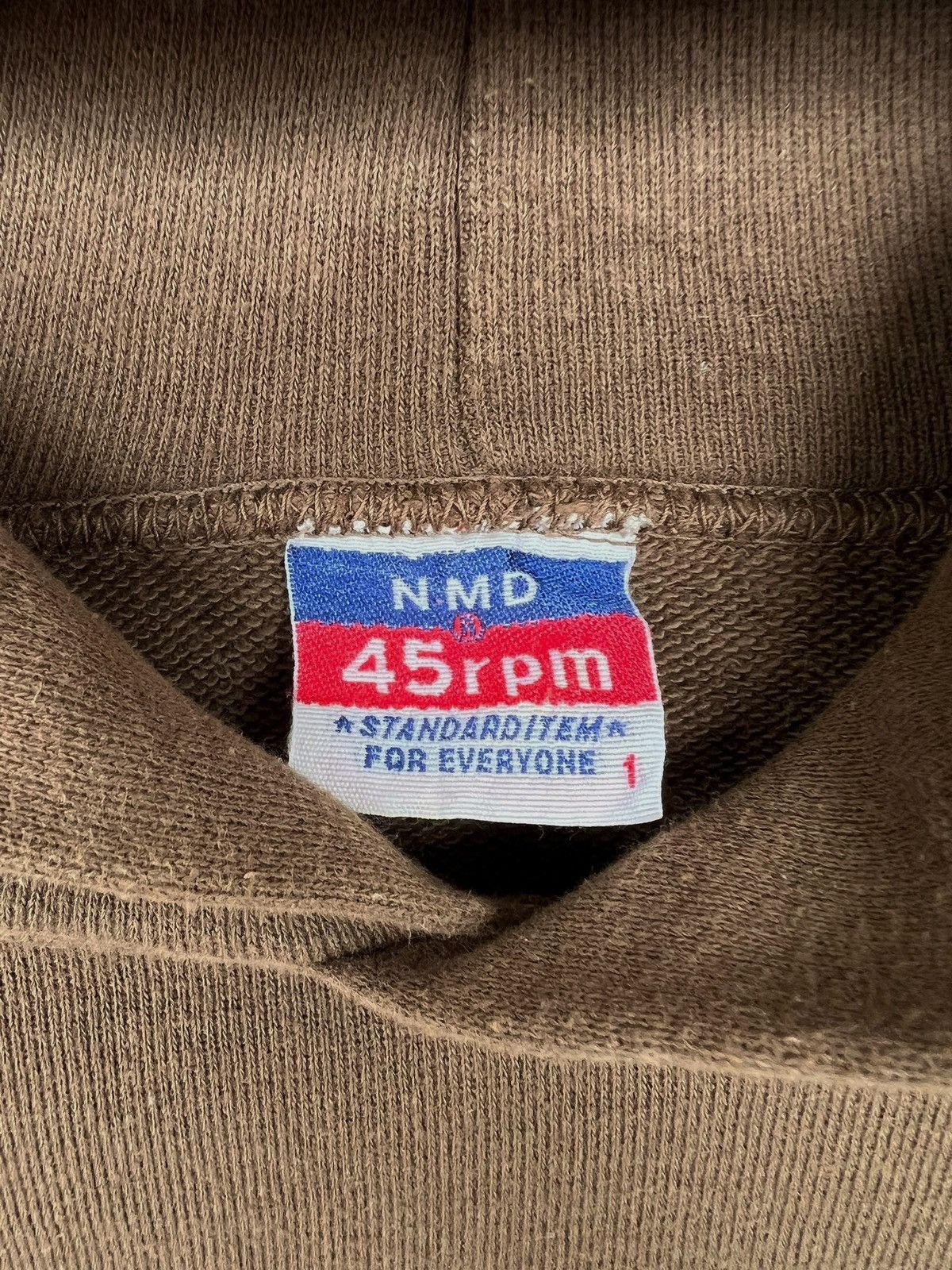 45rpm Vintage 45RPM Spellout Logo Brown Hoodie Size US S / EU 44-46 / 1 - 6 Thumbnail
