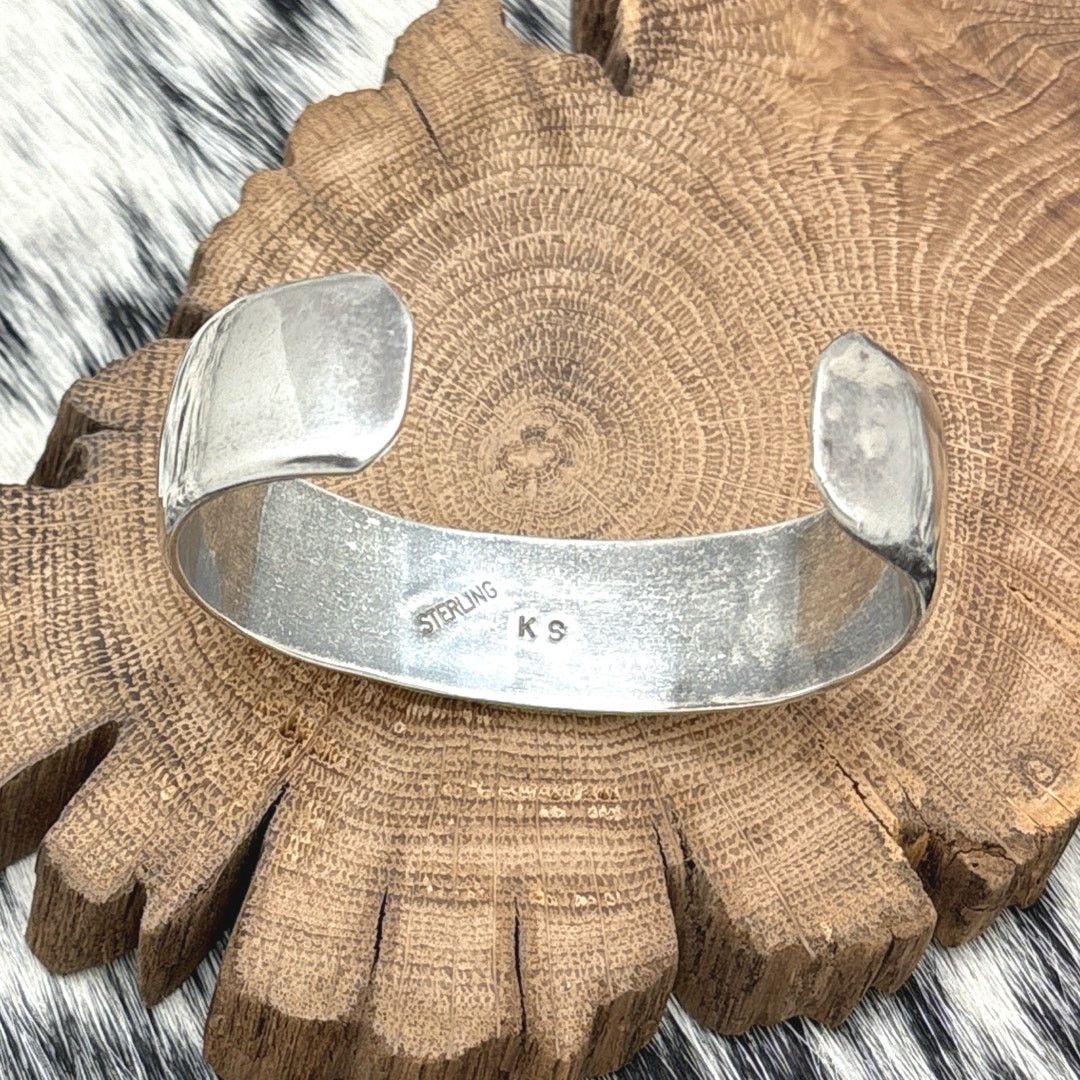 Native KIRK SMITH Native American Navajo Sterling Cuff Bracelet Size ONE SIZE - 3 Thumbnail