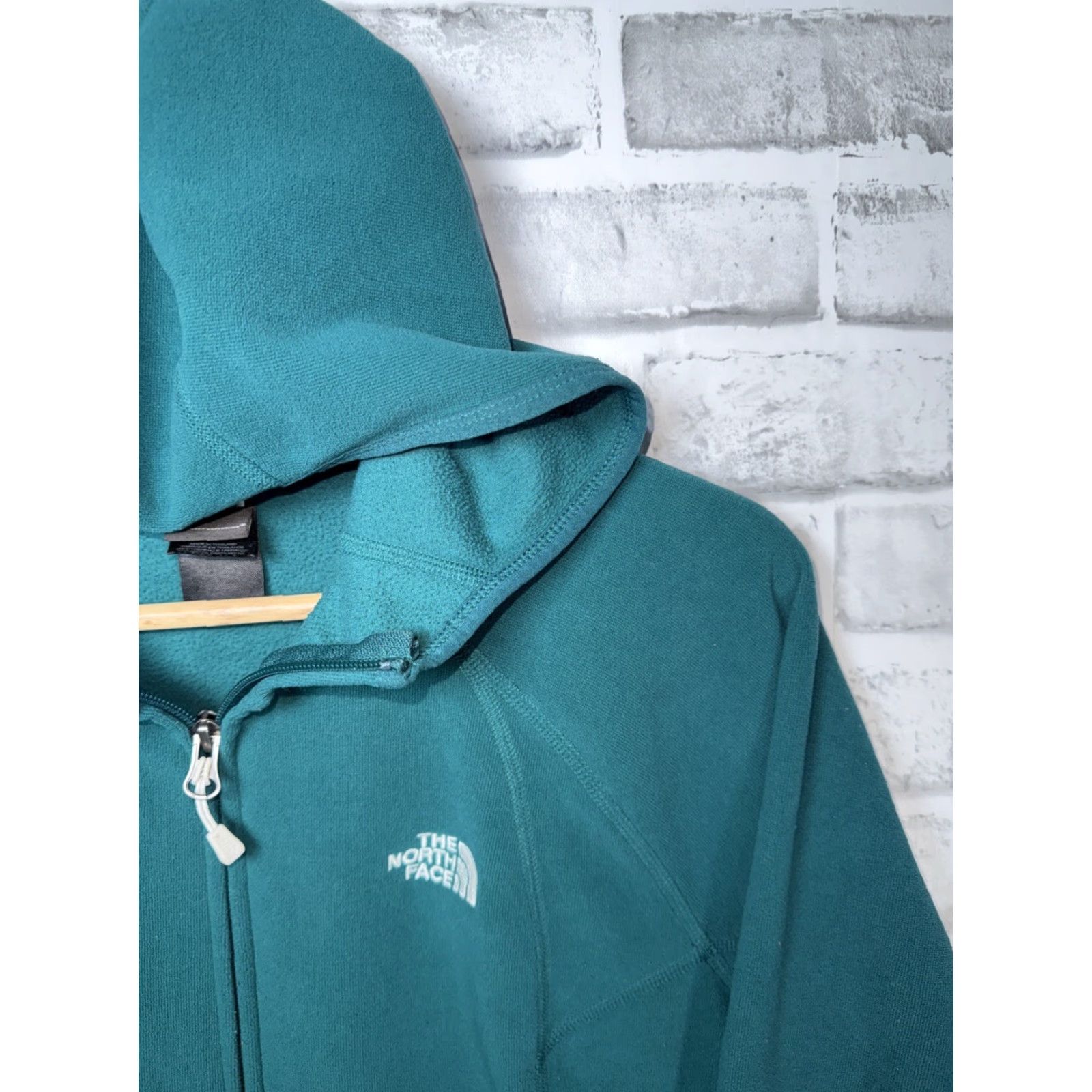 The North Face The North Face Hoodie Full Zip Fleece Womens M Green Womens Size M / US 6-8 / IT 42-44 - 2 Thumbnail