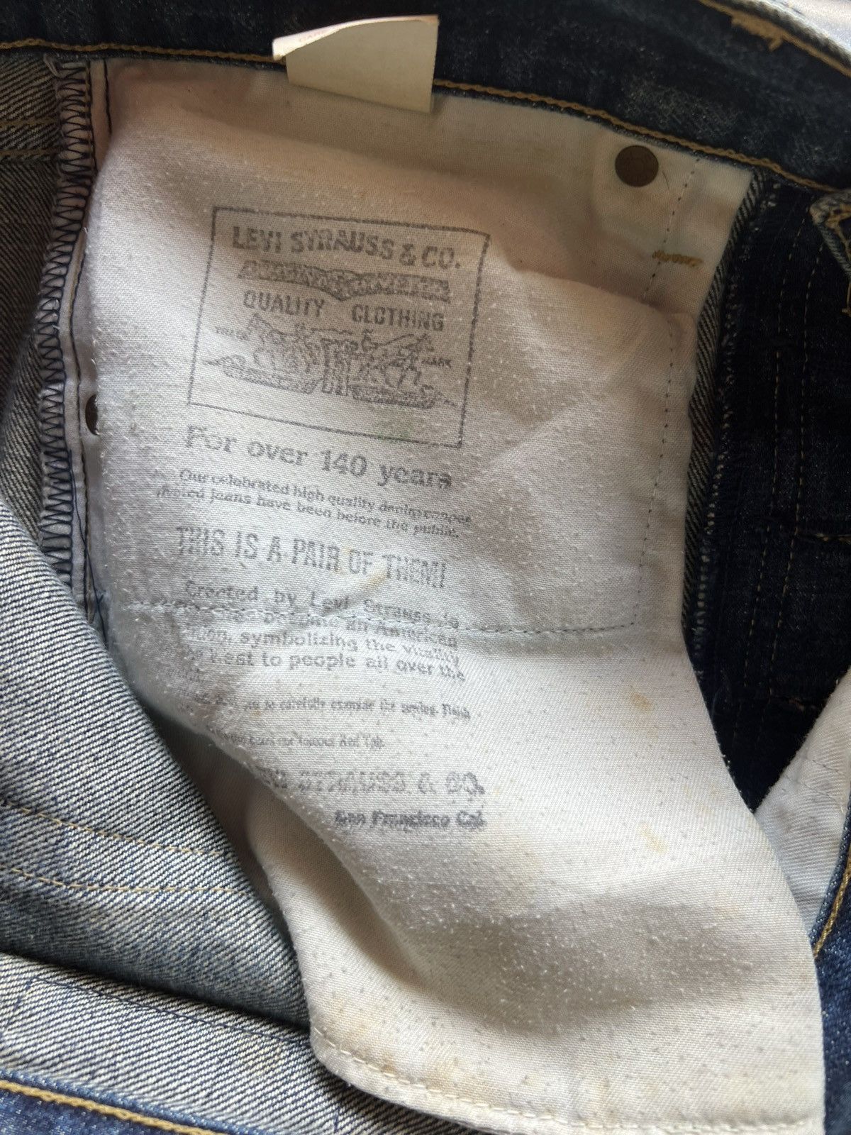 Levi's VTG 1994 Levi’s 503B XX Big E Dirty Mud Denim Selvedge Jeans Size US 34 / EU 50 - 23 Thumbnail