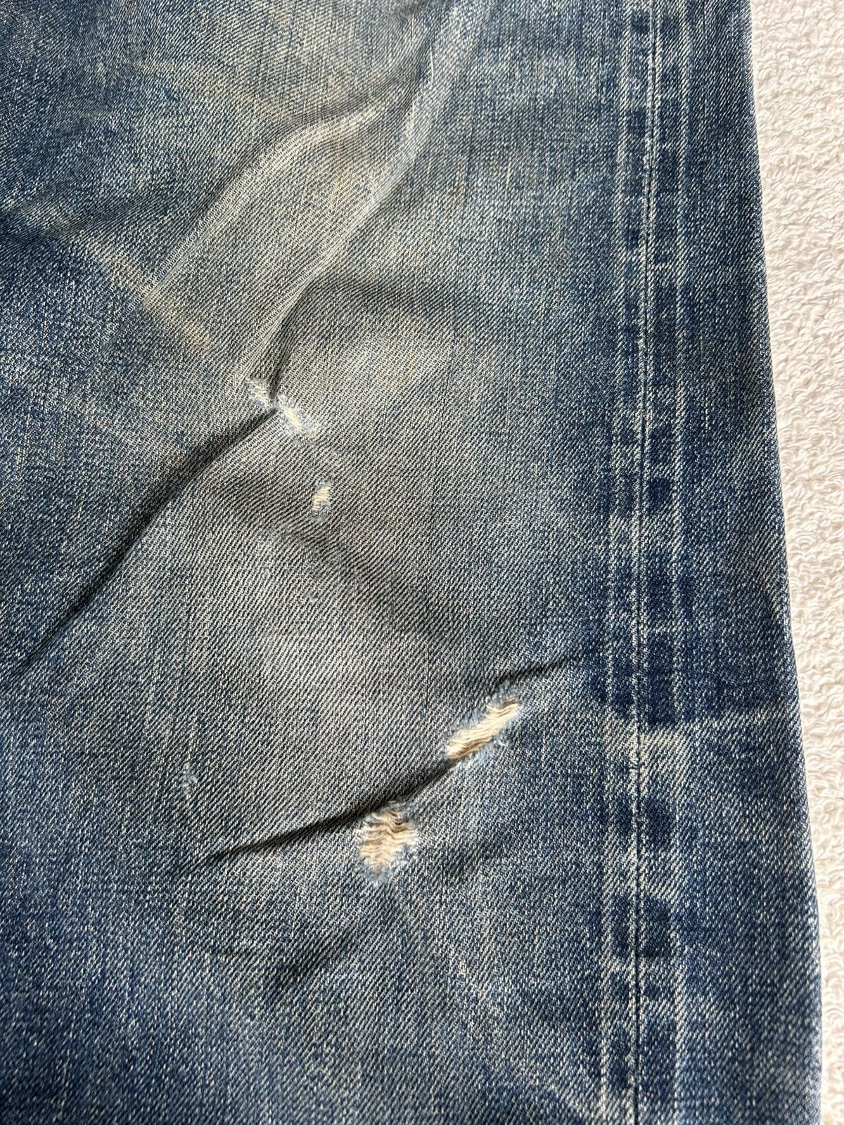 Levi's × Vintage Vtg 50-60s Levis Big E Single Button6 Selvedge Distressed Size US 36 / EU 52 - 6 Thumbnail
