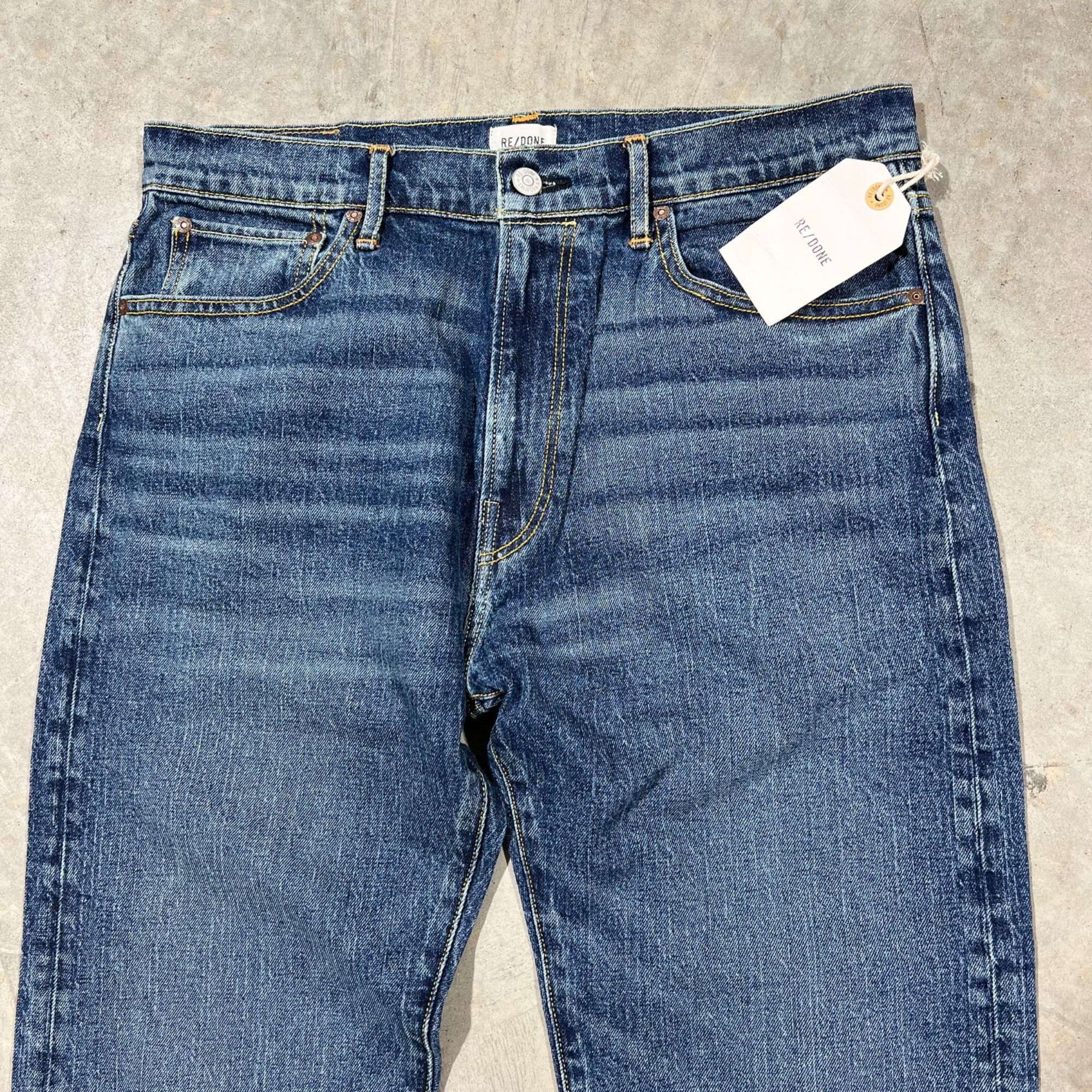 RE/DONE $285 NWT RE/DONE MEN'S 1 YEAR WEAR 60s SLIM JEANS SZ 32 Size US 32 / EU 48 - 4 Thumbnail