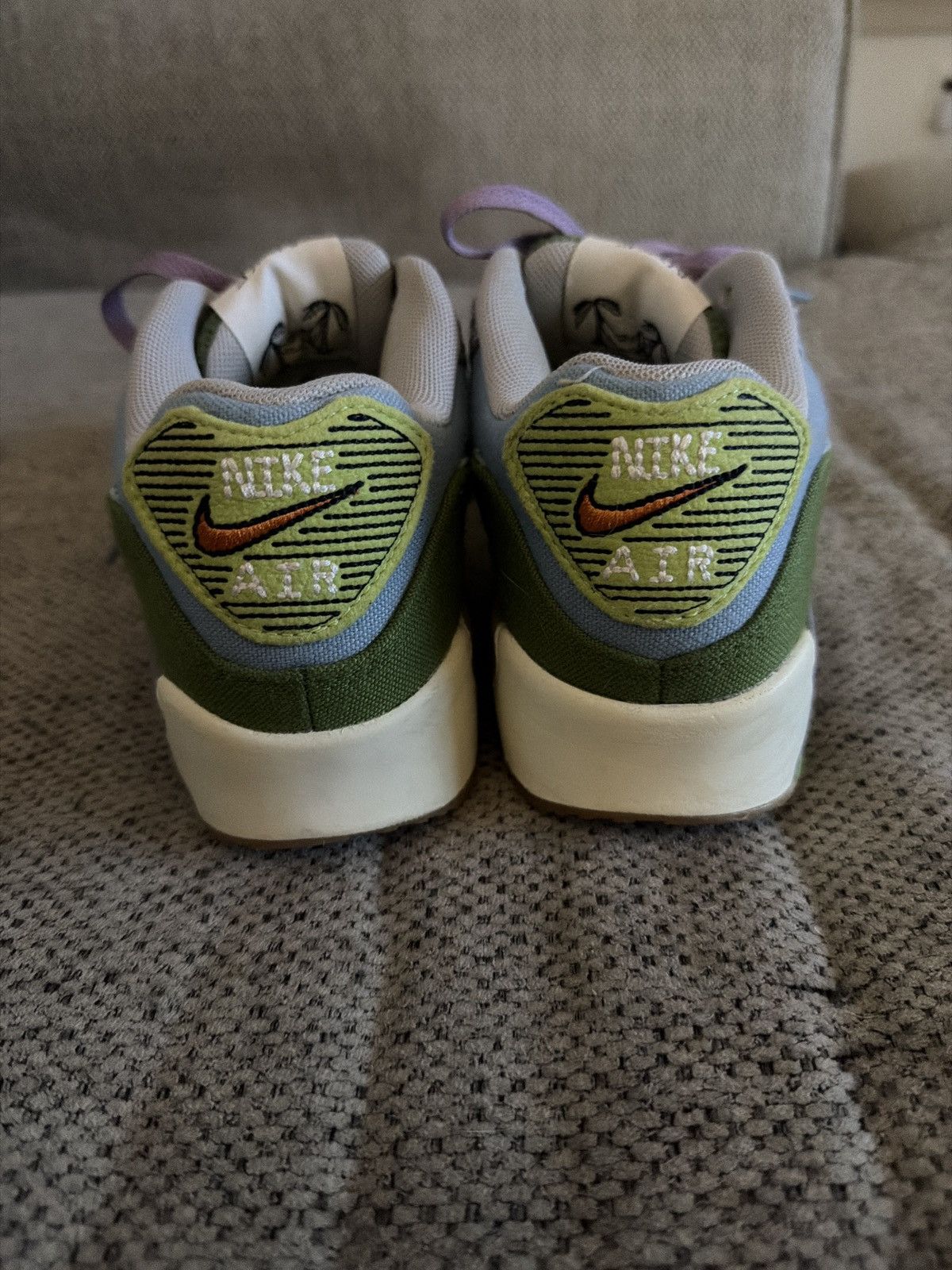 Nike Nike Air Max 90 SE ‘Sun Club Worn Blue Treeline’ Size US 5.5 / IT 35.5 - 5 Thumbnail