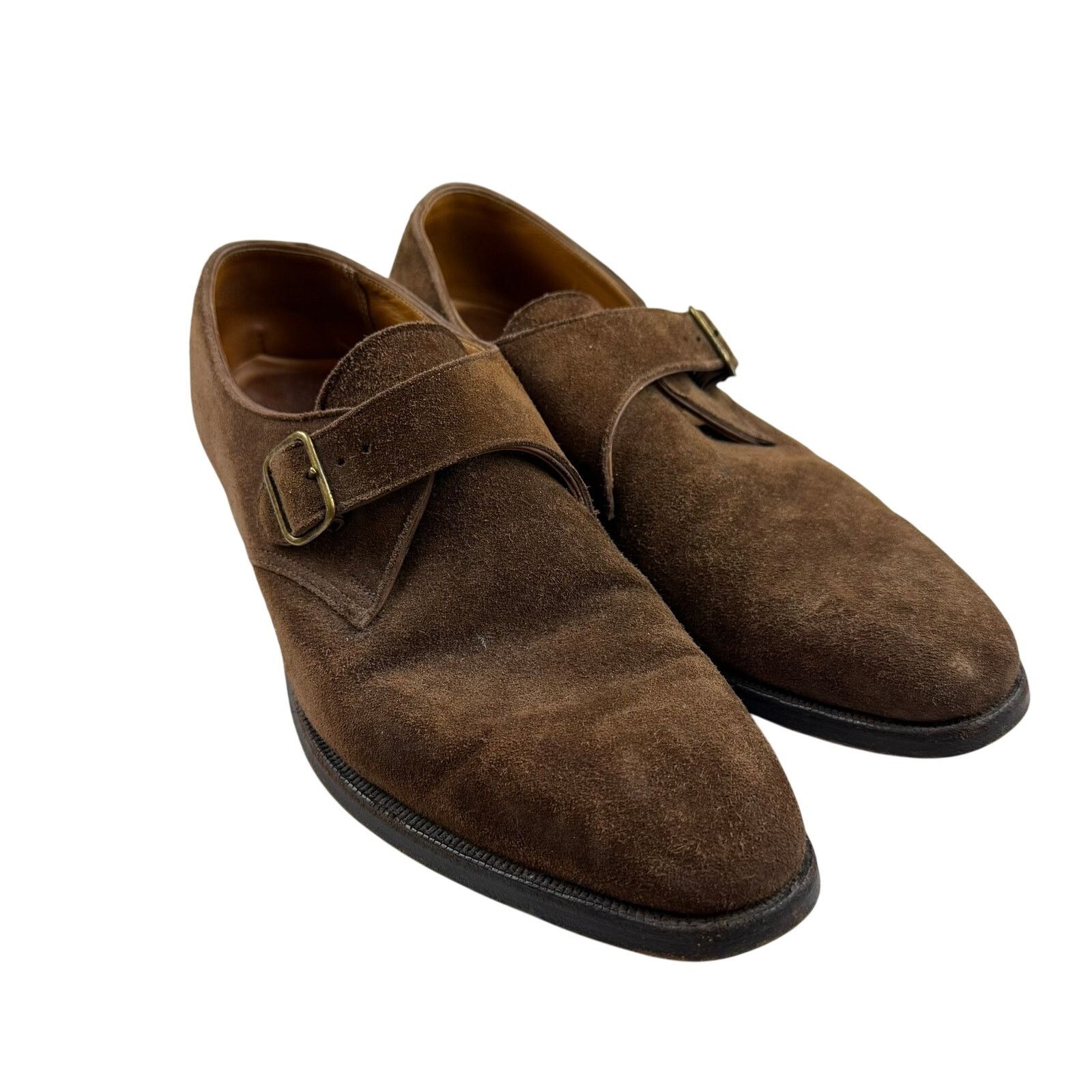 Tom James Tom James Laxton Suede Monk Strap Shoes 10.5D England Size US 10.5 / EU 43-44 - 2 Thumbnail