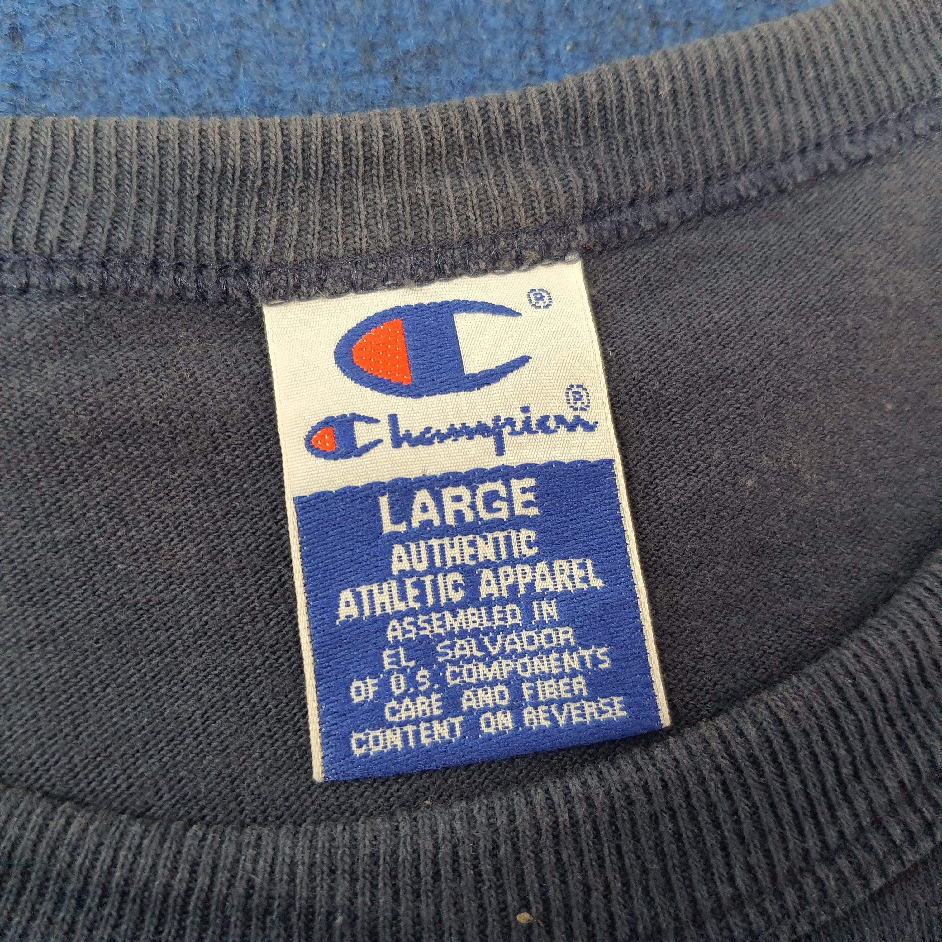 Champion × Vintage Vintage Champion Plain Tshirt Size US XL / EU 56 / 4 - 4 Thumbnail