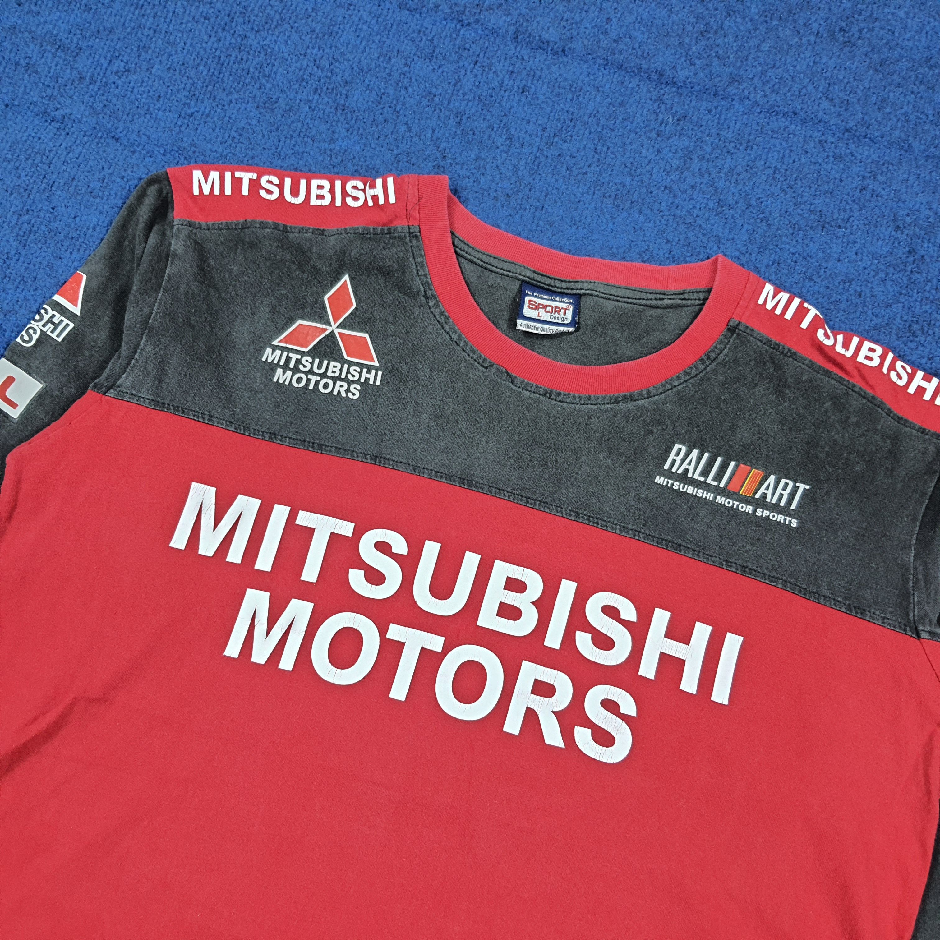 Japanese Brand Vintage 90s JDM Mitsubishi Ralliart Racing Tshirt C285N77 Size US L / EU 52-54 / 3 - 4 Thumbnail