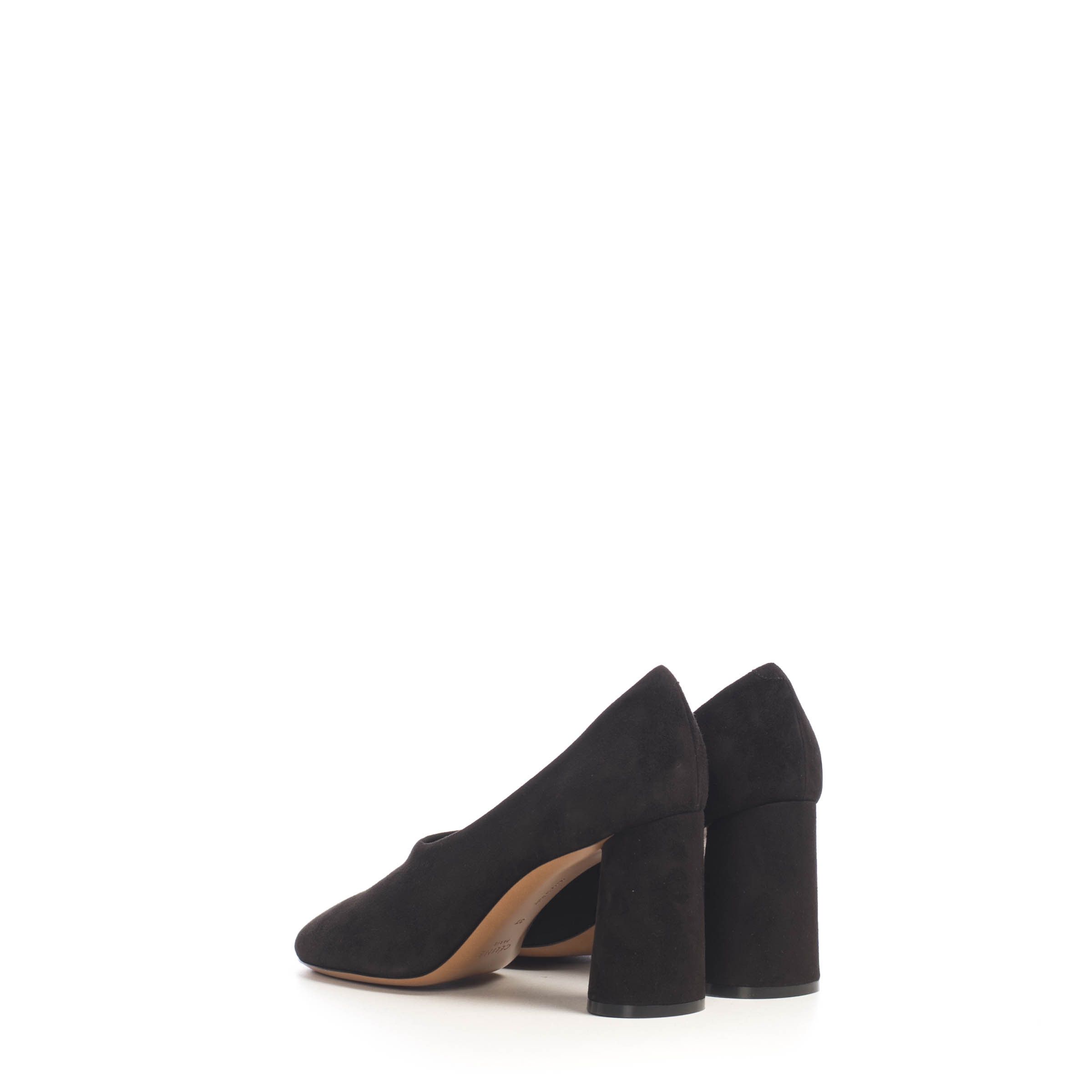 Celine Black Suede Elliptic Heel High Décolleté Pump Size US 5 / IT 35 - 5 Thumbnail