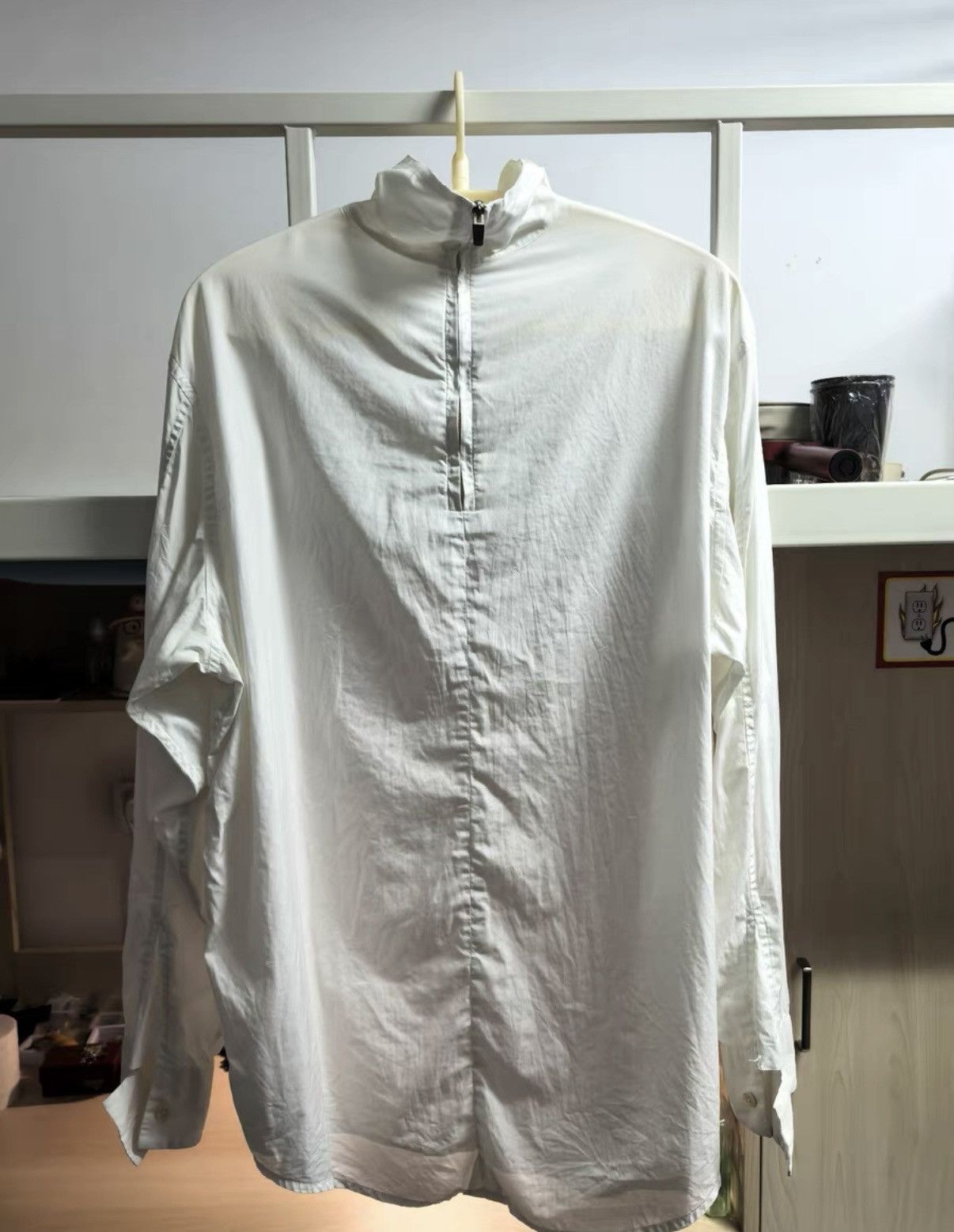 Fear of God Fear of God × Zegna White High-Neck Shirt Size US S / EU 44-46 / 1 - 3 Thumbnail