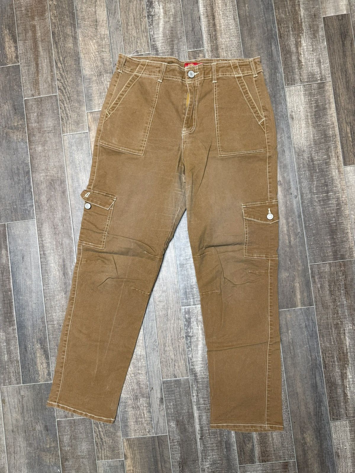 Dickies Brown Cargo Lightweight Dickies Pants Straight Fit Size US 32 / EU 48 - 1 Thumbnail