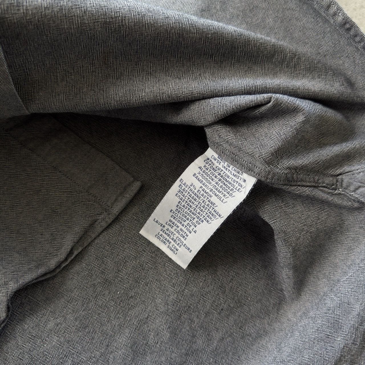 Polo Ralph Lauren Polo Ralph Lauren Grey Slim Fit Stretch Oxford Shirt 15.5 Size US M / EU 48-50 / 2 - 6 Thumbnail