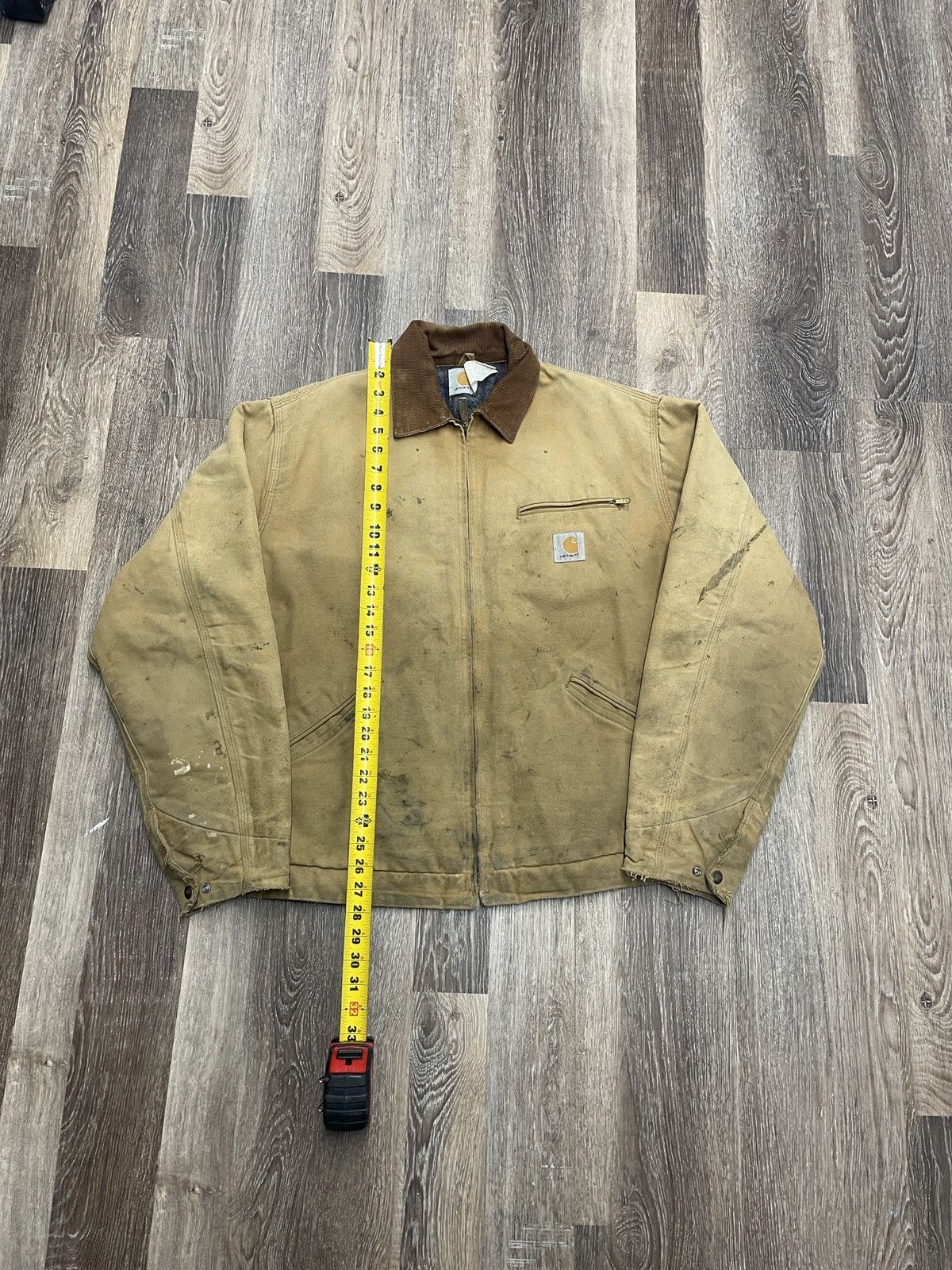 Carhartt 90s Carhartt Detroit J01 faded and distressed jacket Size US XL / EU 56 / 4 - 10 Thumbnail