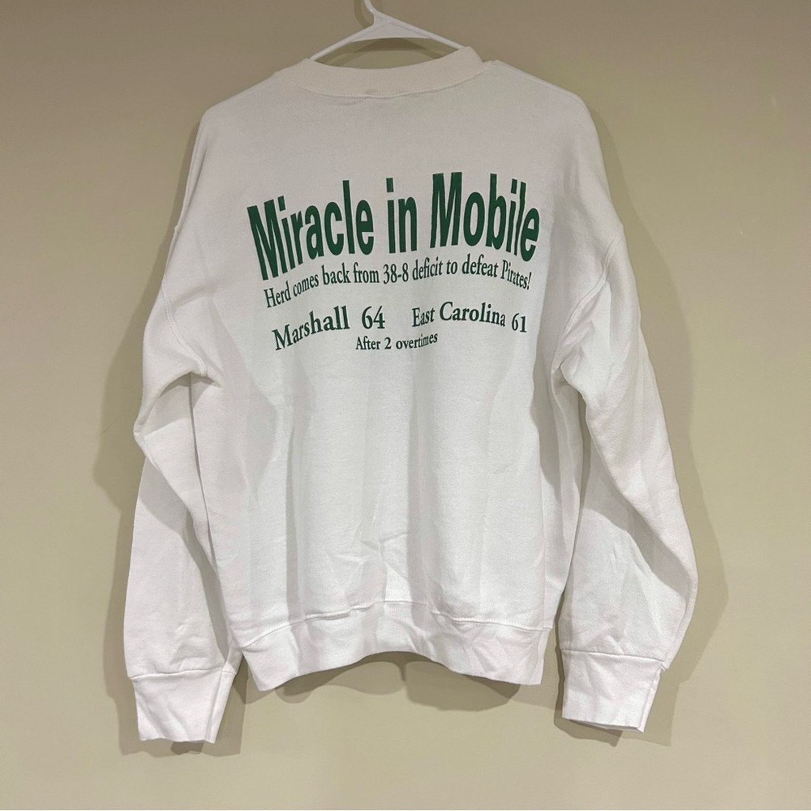 Fruit Of The Loom Vintage 2001 East Carolina Vs Marshall Football Shirt Size US L / EU 52-54 / 3 - 2 Thumbnail
