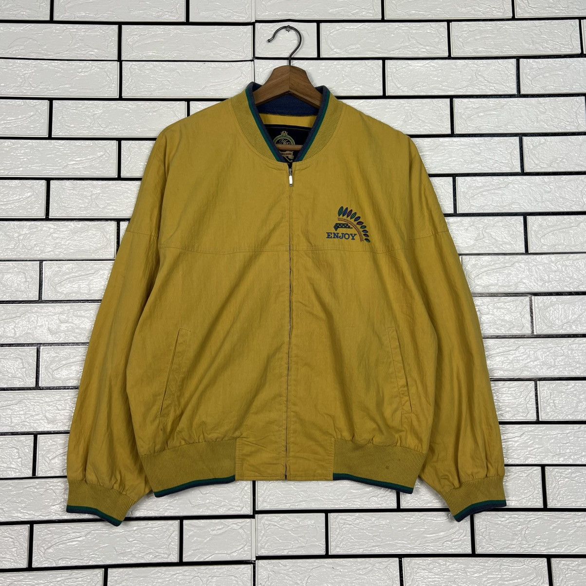 Vintage 90's NATIVE AMERICA INDIAN Yellow Bomber Jacket #4050-C184 Size US S / EU 44-46 / 1 - 1 Thumbnail