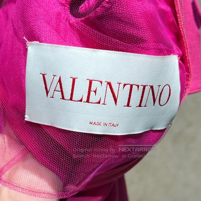 Valentino Valentino A rose-red lace floral dress Size S / US 4 / IT 40 - 3 Thumbnail