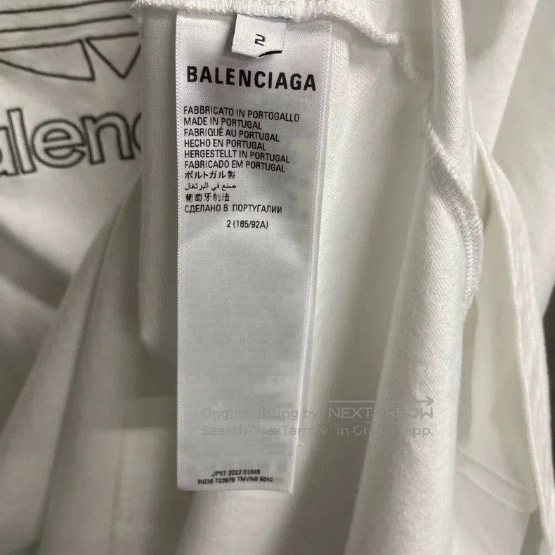 Balenciaga Balenciaga Adidas Embroidered Logo Tee. Size US S / EU 44-46 / 1 - 3 Thumbnail