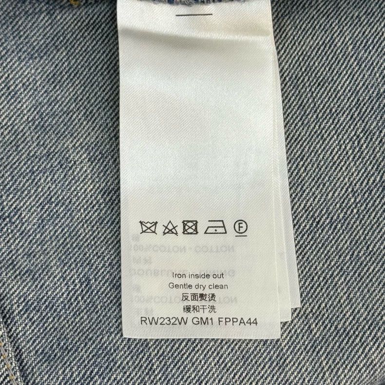 Louis Vuitton Louis Vuitton Washed blue print leather label wool-trimmed Size 33" - 6 Thumbnail