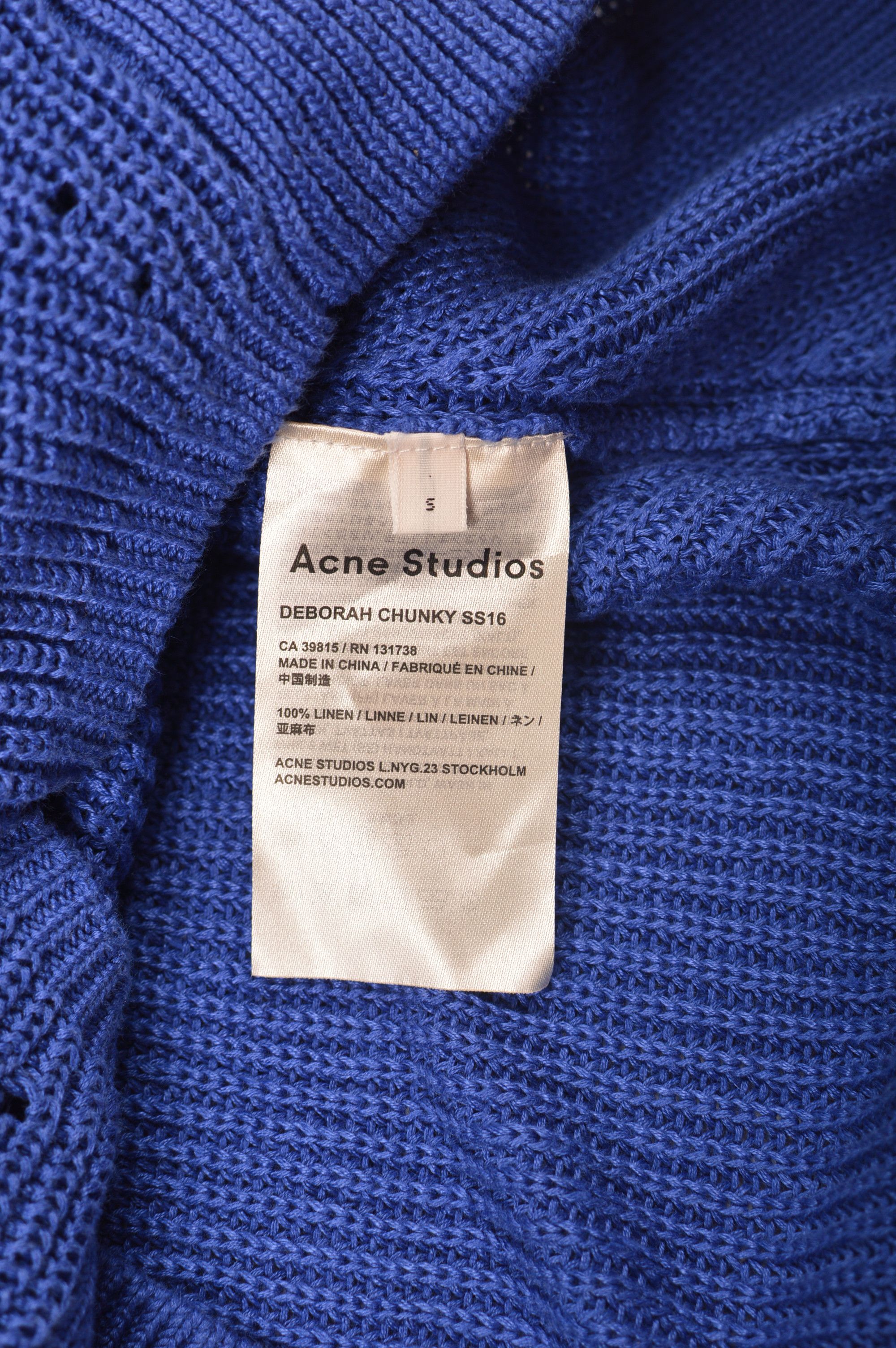 Acne Studios Acne Studios Deborah Chunky SS16 Linen Pullover Sweater Size S / US 4 / IT 40 - 5 Thumbnail