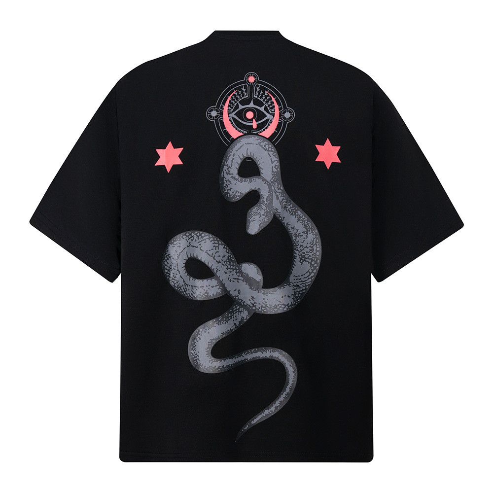 Japanese Brand American Retro Loose-Fit Casual T-Shirt with Snake Graphic Size US M / EU 48-50 / 2 - 1 Thumbnail