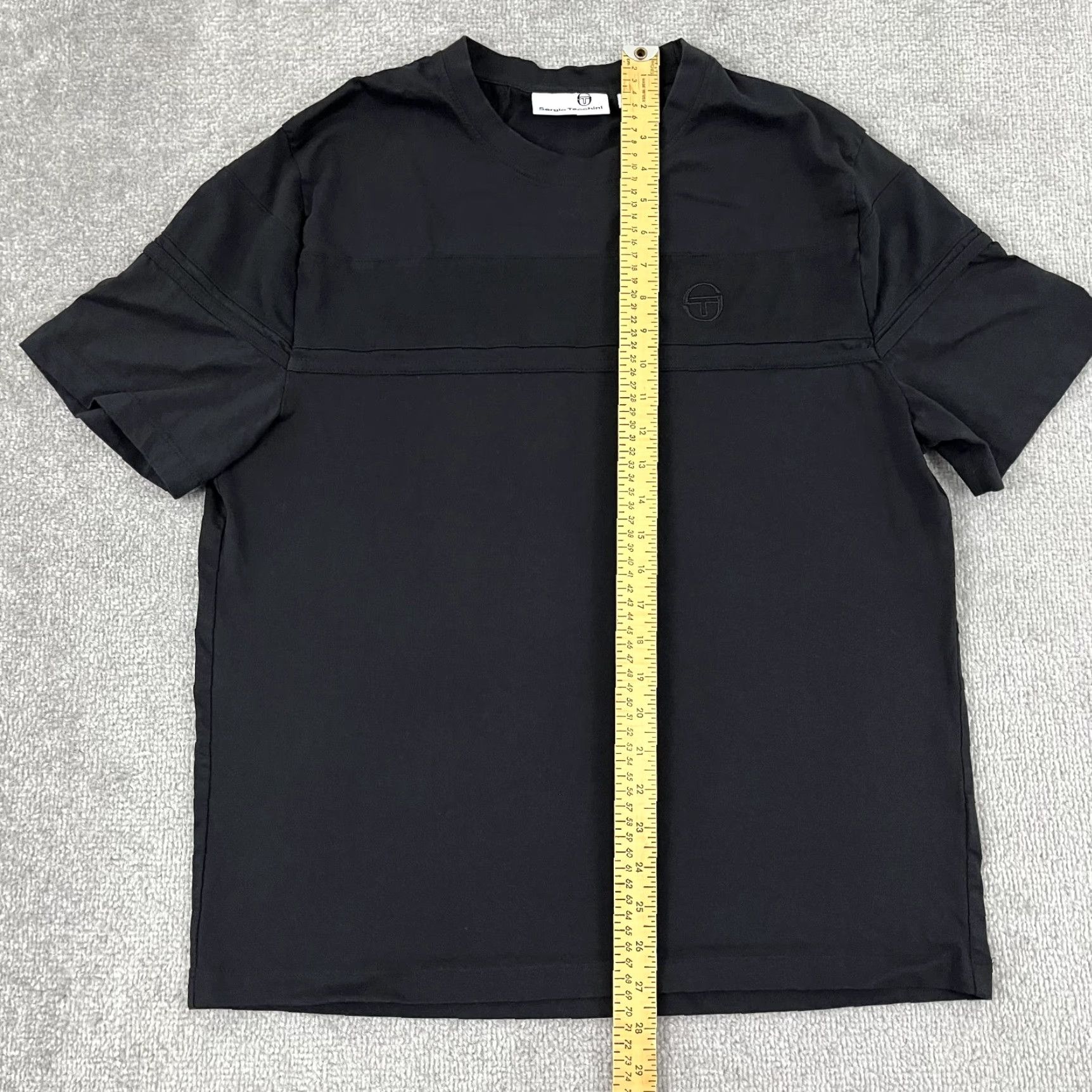 Sergio Tacchini Sergio Tacchini Shirt Mens Large Black Regular Cotton Short Sleeve T-Shirt Logo Classic Outdoor Preppy Men Size US L / EU 52-54 / 3 - 4 Thumbnail