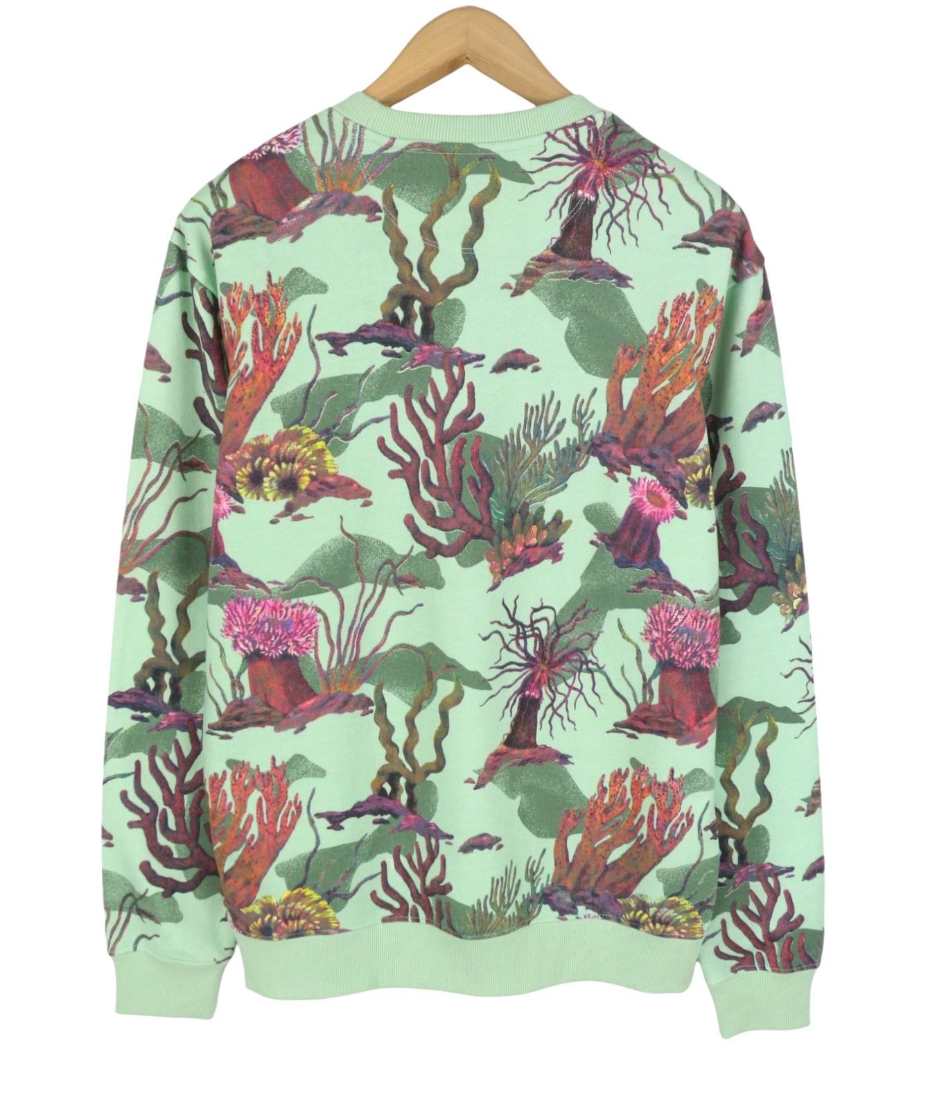 Scotch & Soda M Green Coral Reff Aop Cotton Crew Neck 91027 Size US M / EU 48-50 / 2 - 4 Thumbnail
