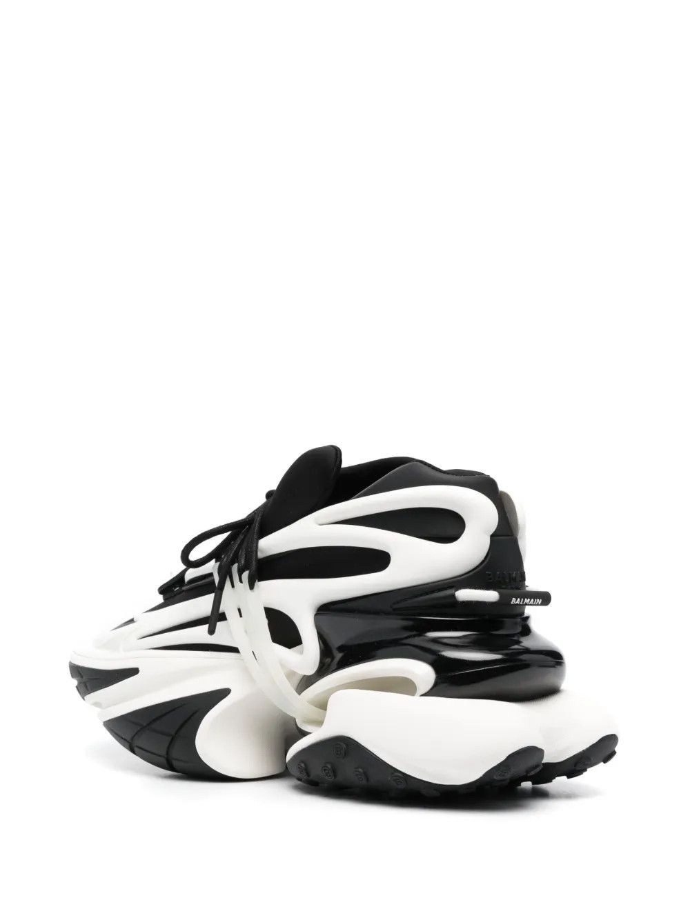 Balmain o1s1wg111225 Unicorn Low-Top Sneakers in Black/White Size US 11 / IT 41 - 3 Thumbnail