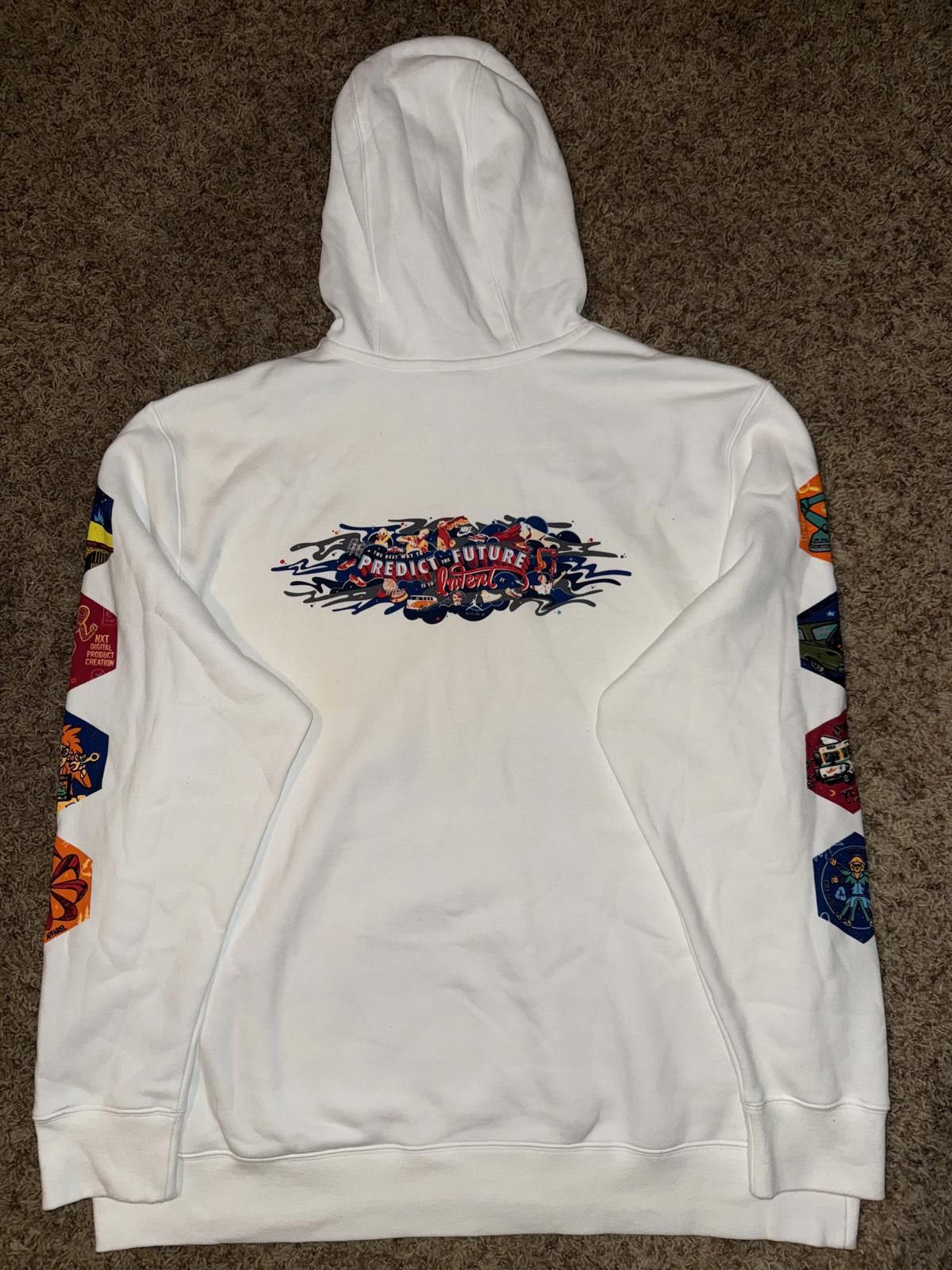 Nike Nike Mens The Best Way To Predict The Future Is To Invent Print White Sweatshirt Size US XXL / EU 58 / 5 - 6 Thumbnail