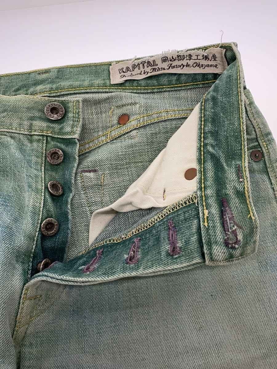 Kapital Cinch Back Straight Leg Denim Pants Size US 29 - 3 Thumbnail