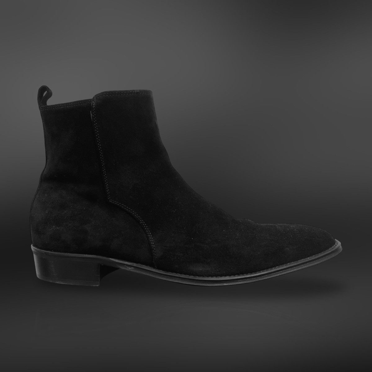 Other “Pure Black” Italian Suede Chelsea Boots Size US 9 / EU 42 - 1 Thumbnail