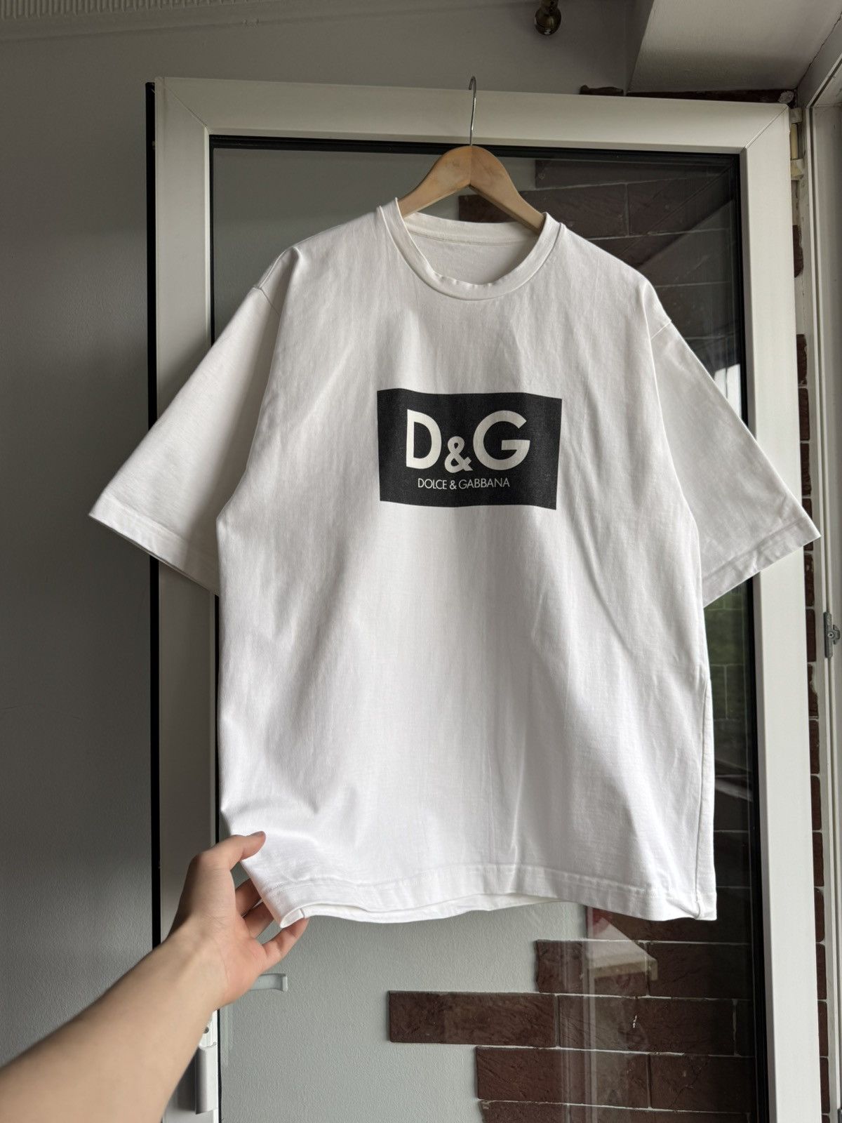Dolce & Gabbana Dolce & Gabbana Box Logo-Print Boxy Fit Size US M / EU 48-50 / 2 - 3 Thumbnail