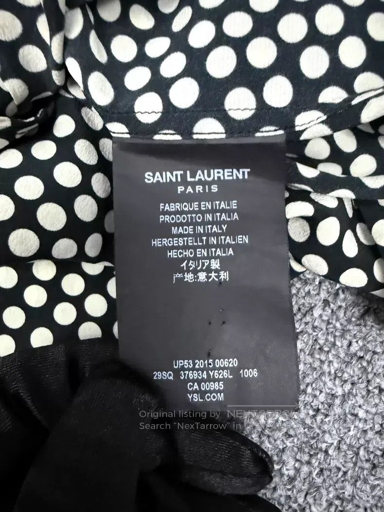 Saint Laurent Paris Saint Laurent Paris Black and White Big Polka Dot Mulberry Size US XXS / EU 40 - 6 Thumbnail