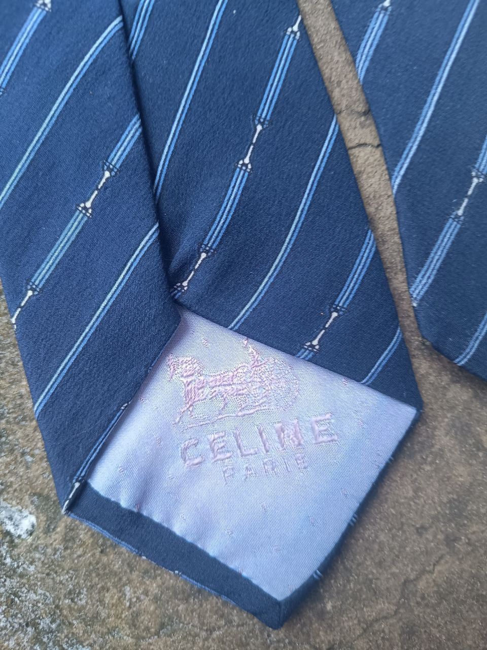 Celine Celine vintage striped silk tie Size ONE SIZE - 4 Thumbnail
