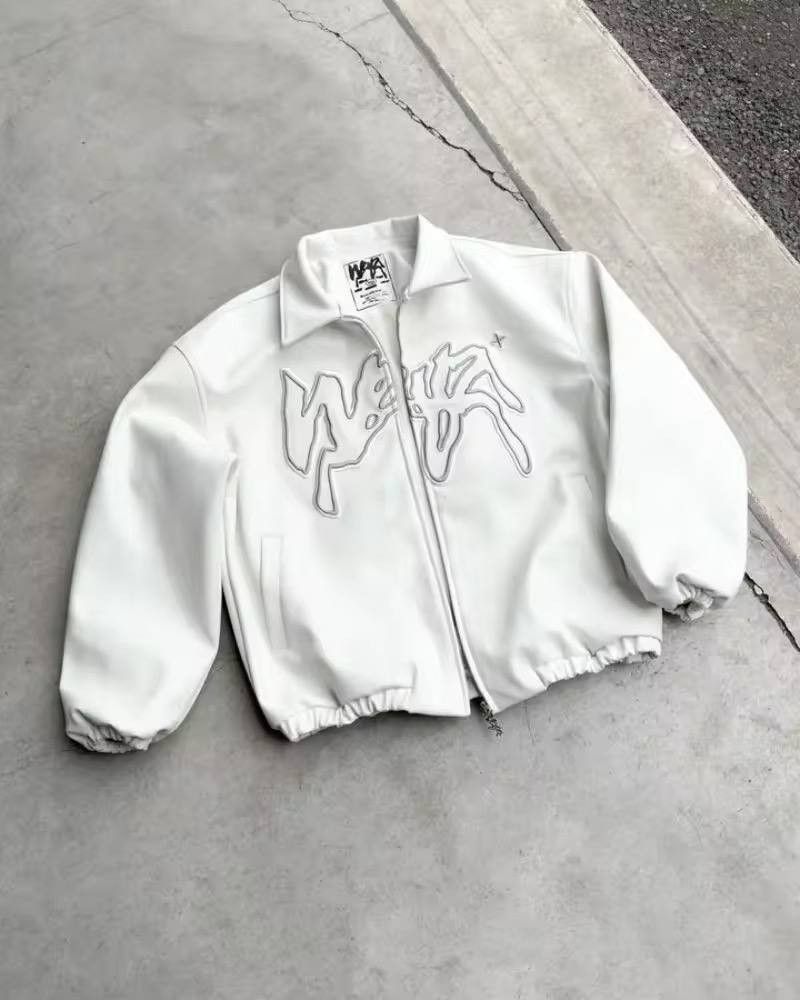 Japanese Brand × Vintage zippered leather jacket y2k Size US L / EU 52-54 / 3 - 1 Thumbnail