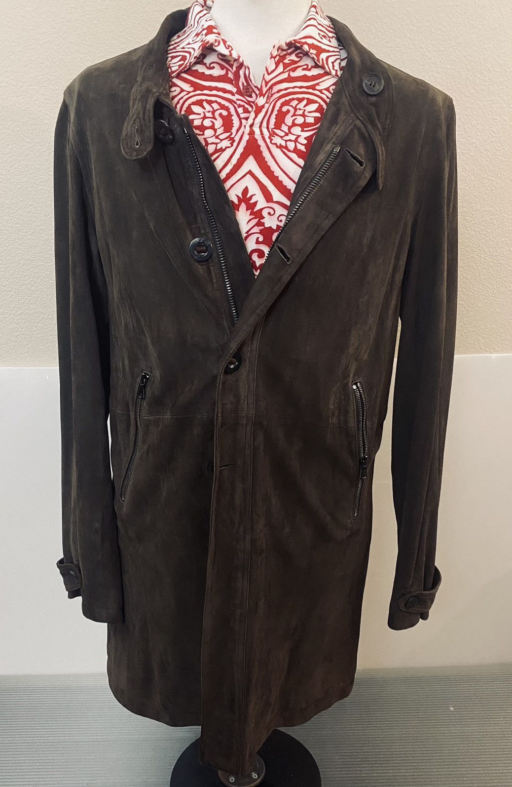 John Varvatos John Varvatos 🇺🇸 espresso goatskin Morrison coat 52 NEW Size US L / EU 52-54 / 3 - 5 Thumbnail