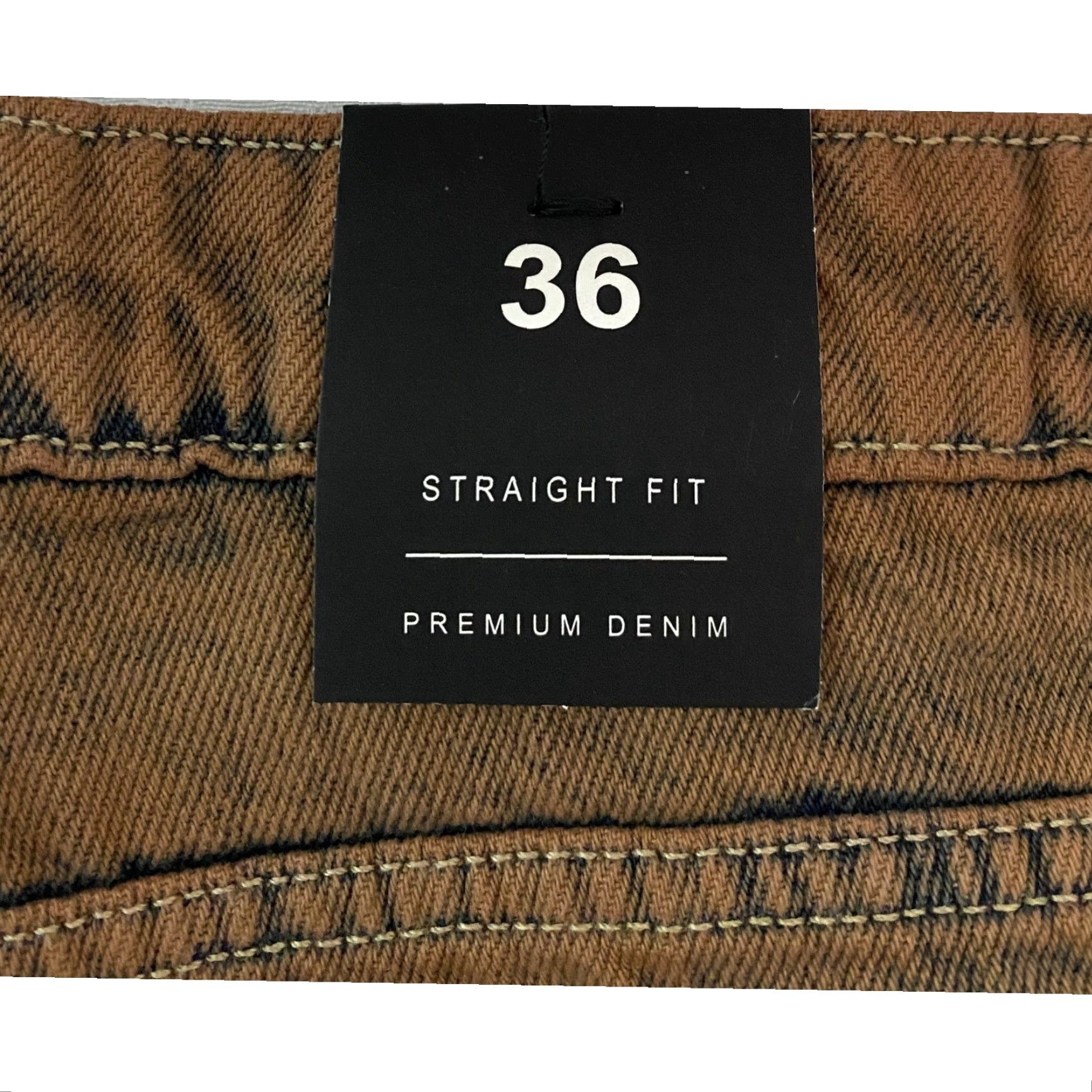 Fashion Nova Nova Men Carpenter Jeans Regular Fit Brown Straight Size 36 Denim Cotton Zipper Ankle Zip Pockets Cargo 32 Inseam Size US 36 / EU 52 - 7 Thumbnail