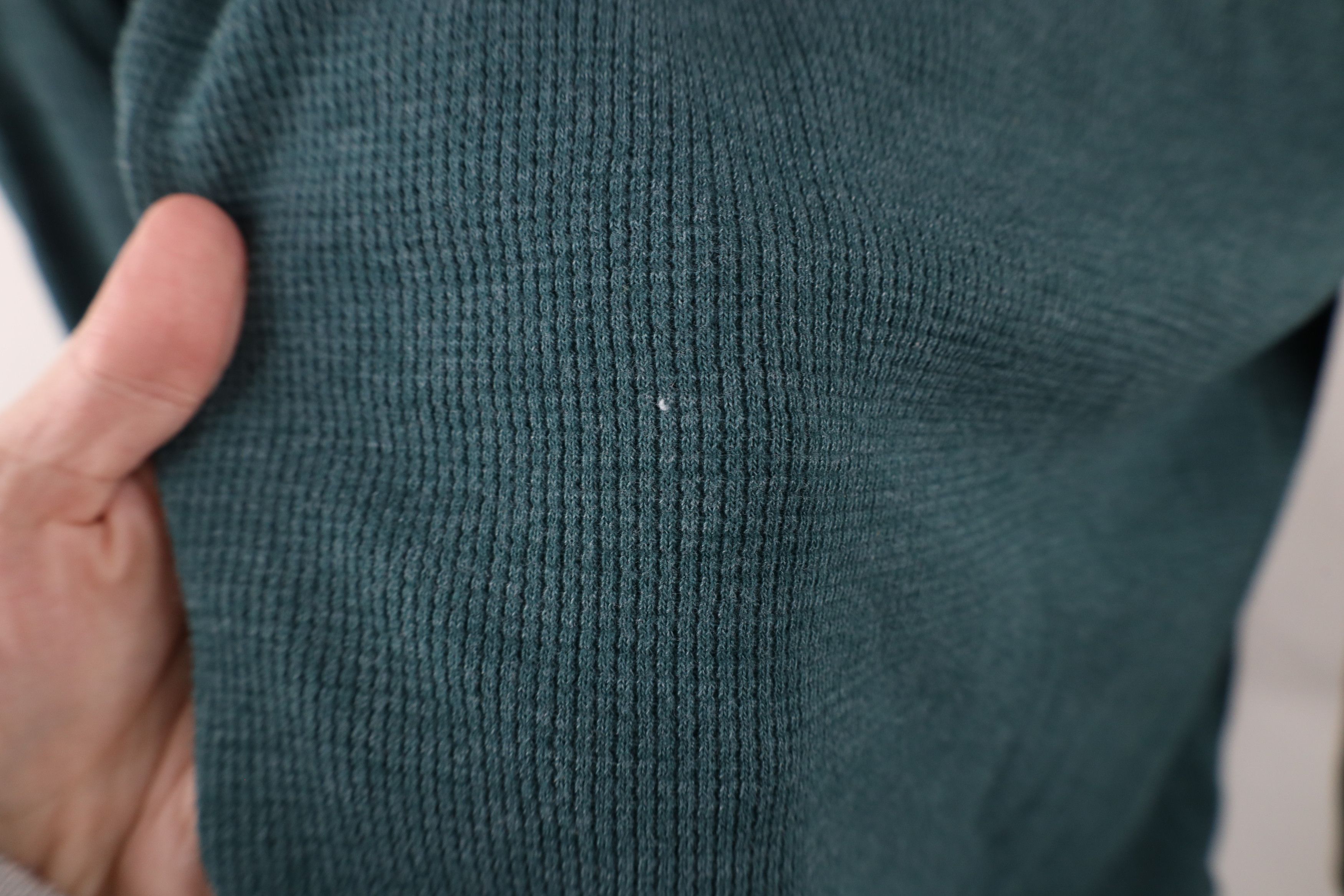 Eddie Bauer × Vintage Vintage Eddie Bauer Waffle Knit Long Sleeve Henley T-Shirt Size US XXL / EU 58 / 5 - 5 Thumbnail