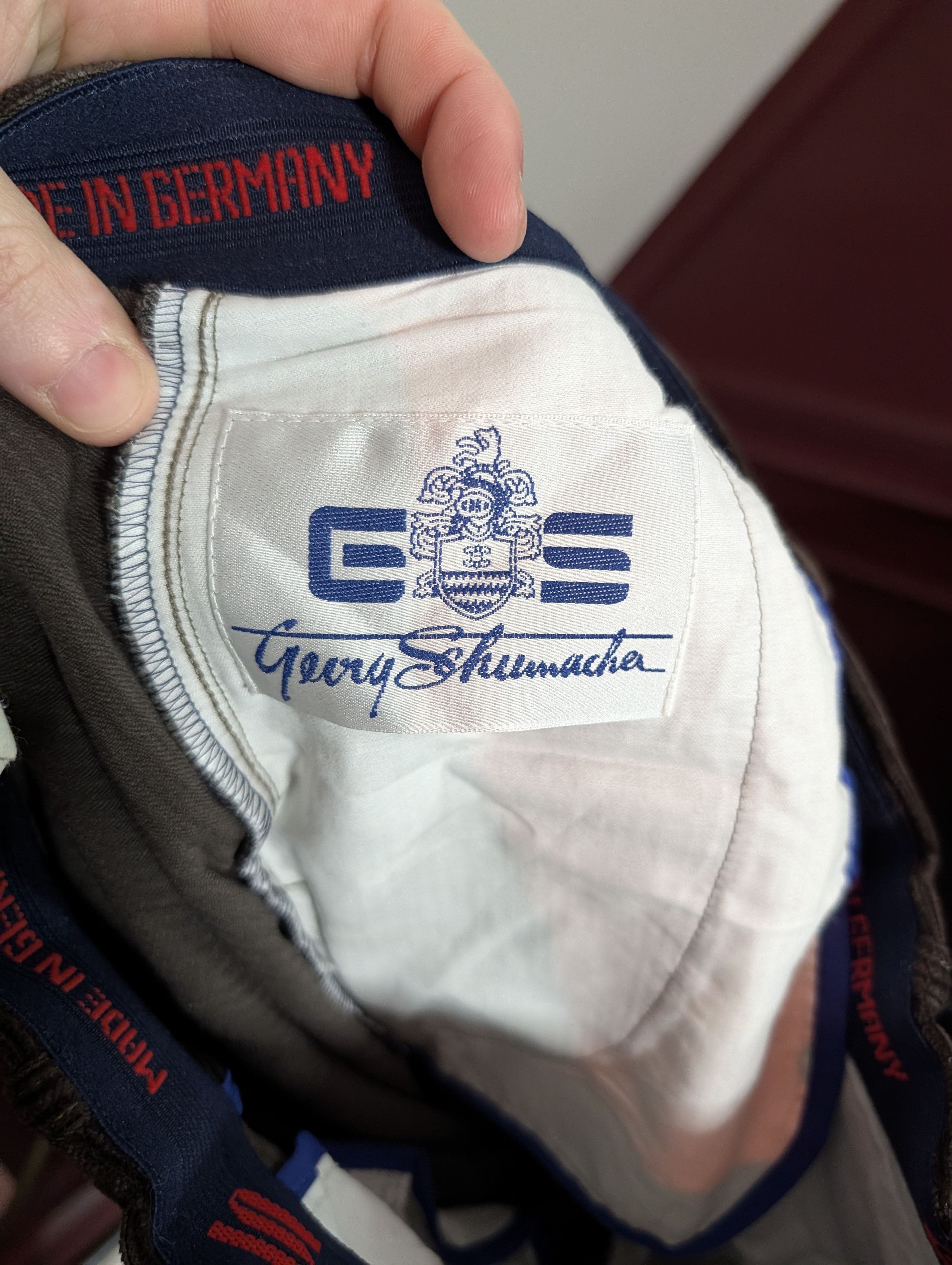 Vintage Gerry Schumacher VTG corduroy leather knee ski pants Size US 30 / EU 46 - 14 Thumbnail